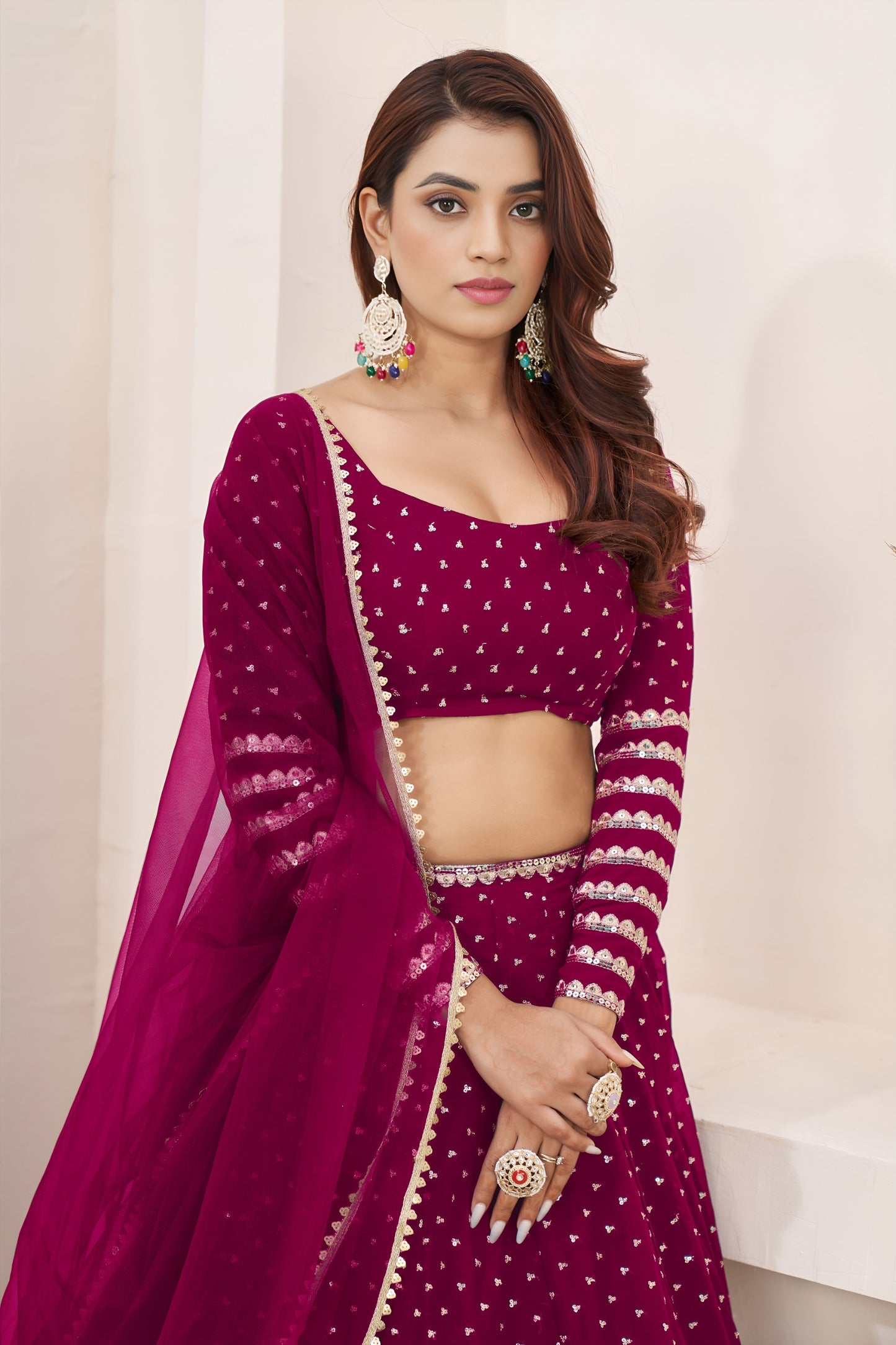 💖 Radiant Rani Pink Lehenga Choli 💖
