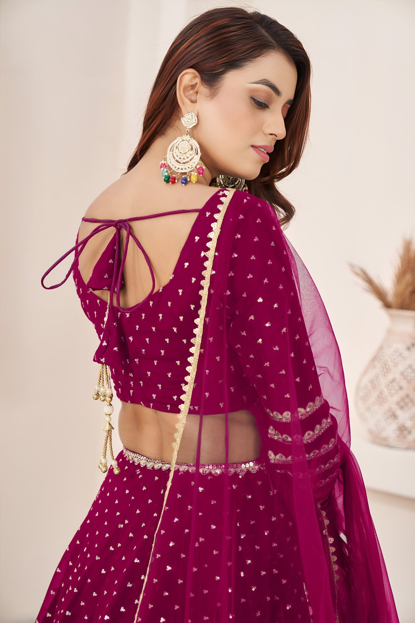 💖 Radiant Rani Pink Lehenga Choli 💖