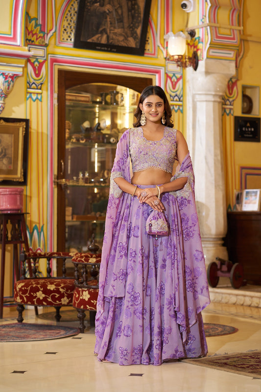 You found the prettiest pastel lehenga on the internet