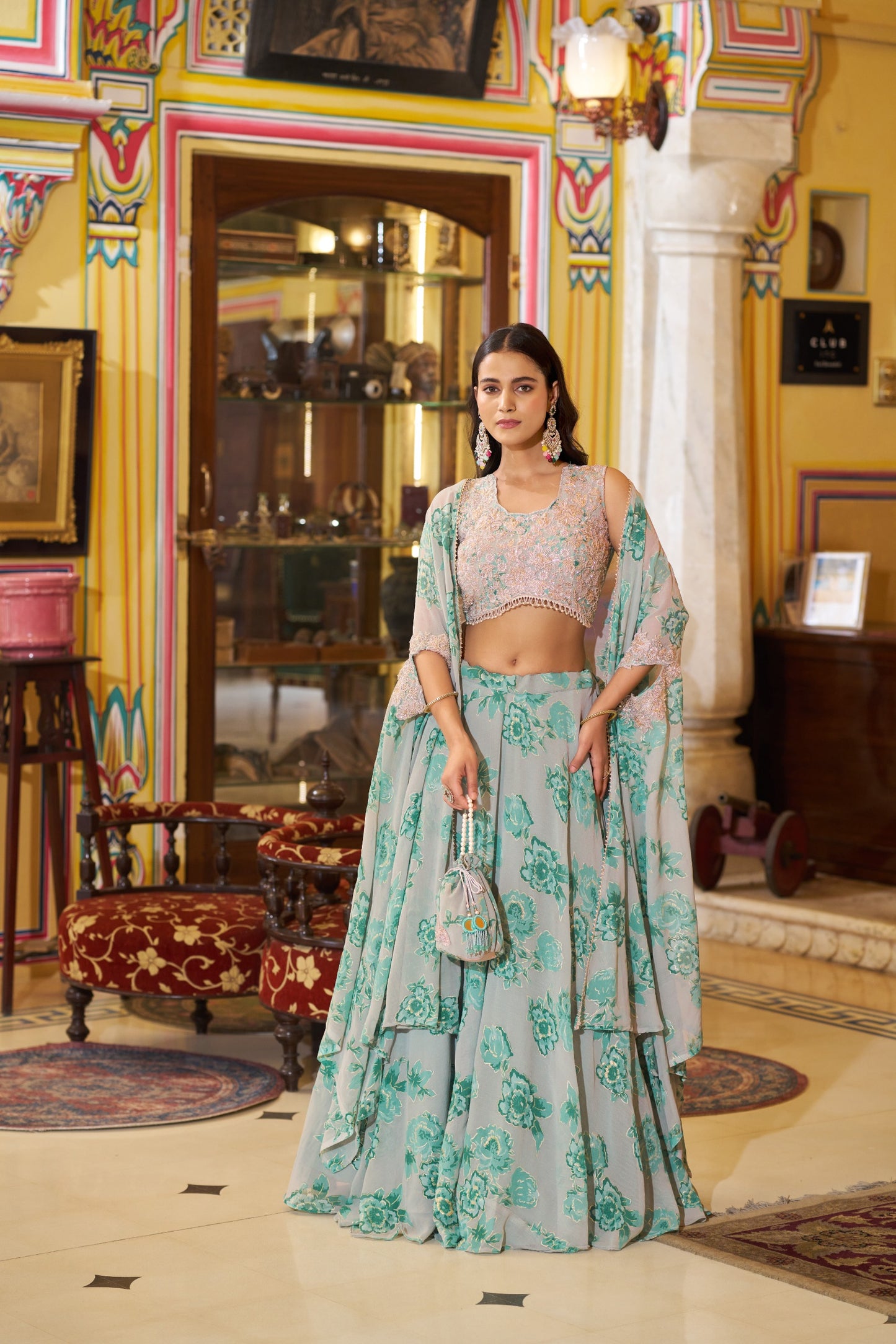 You found the prettiest pastel lehenga on the internet