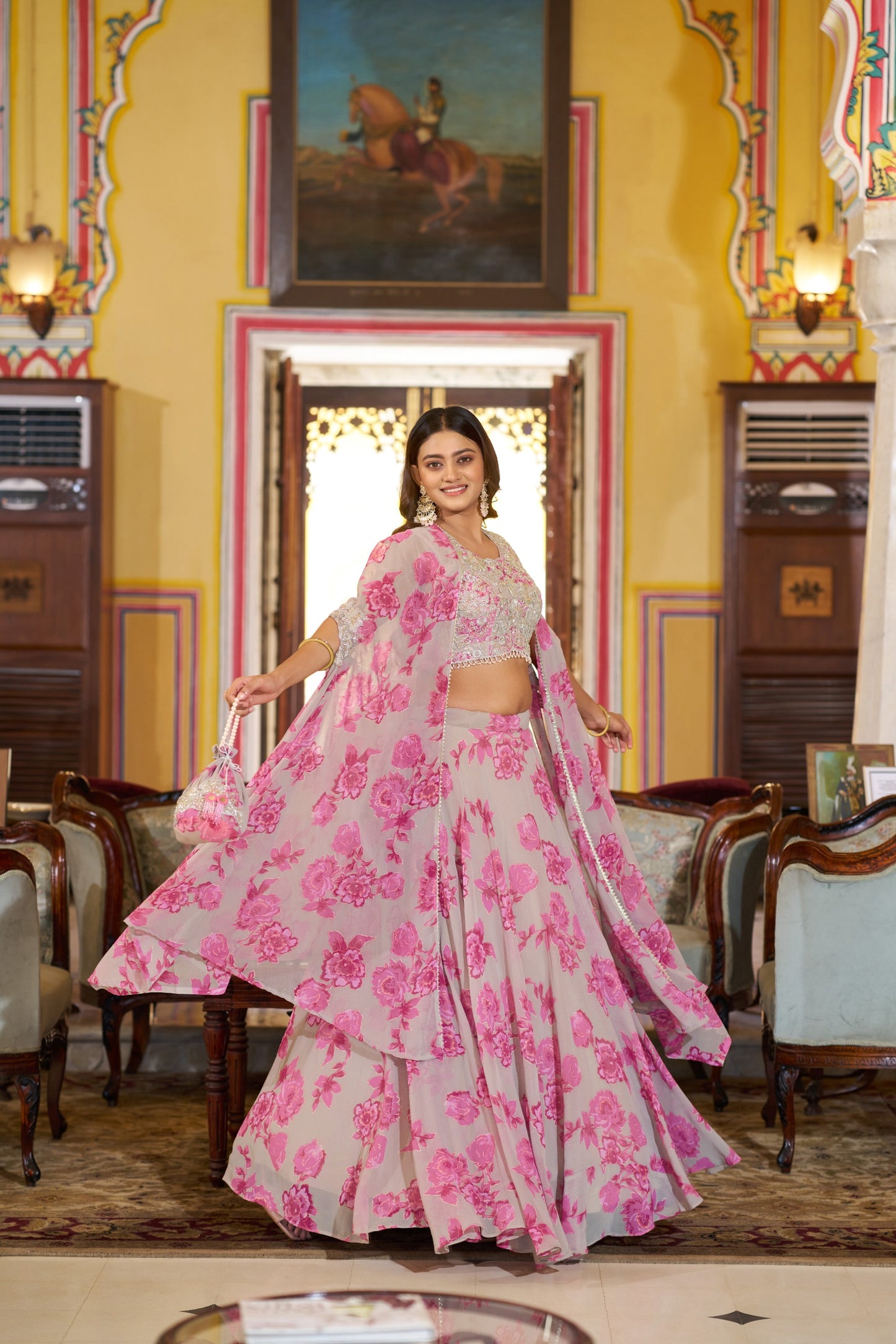You found the prettiest pastel lehenga on the internet