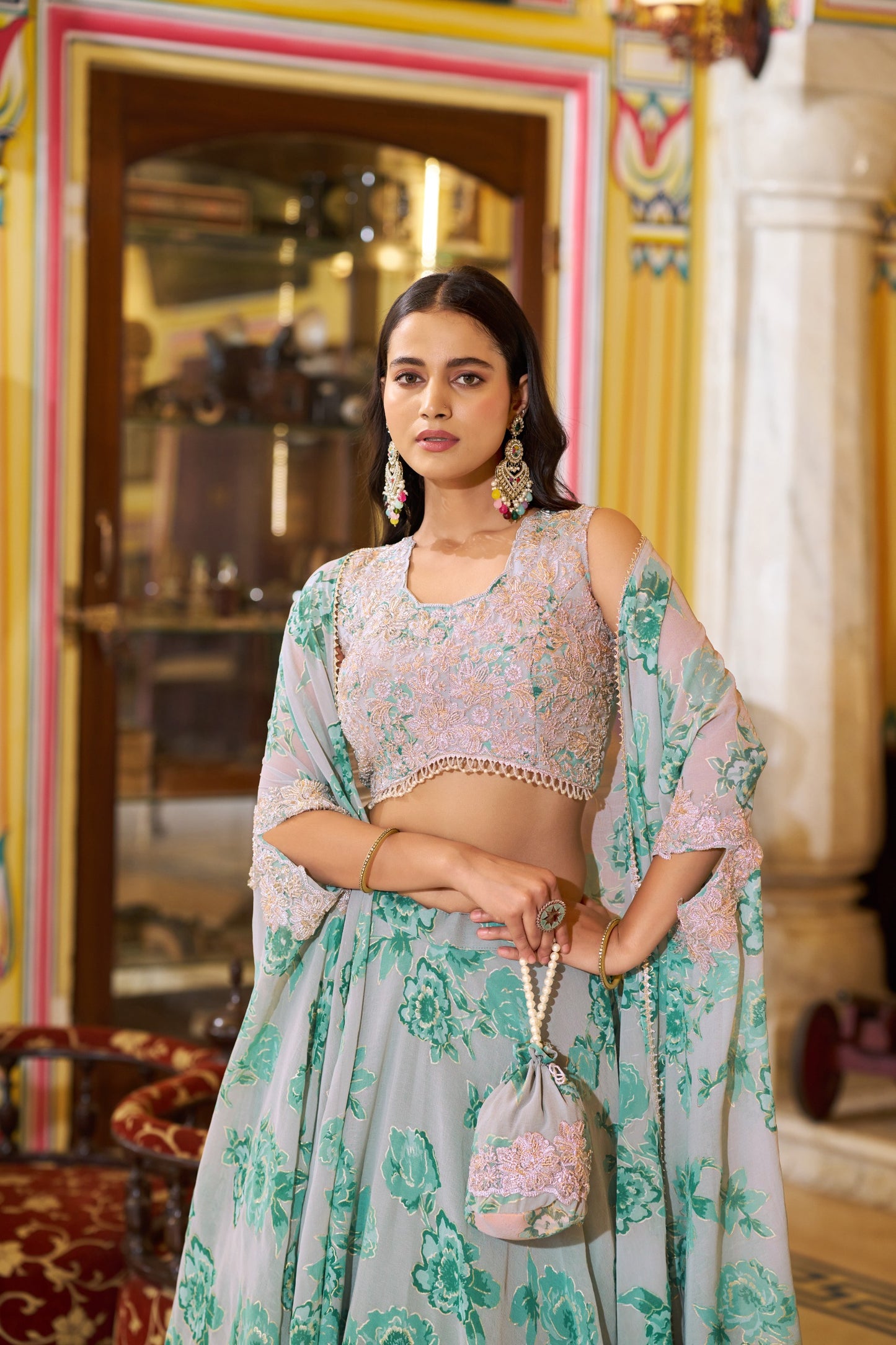 You found the prettiest pastel lehenga on the internet
