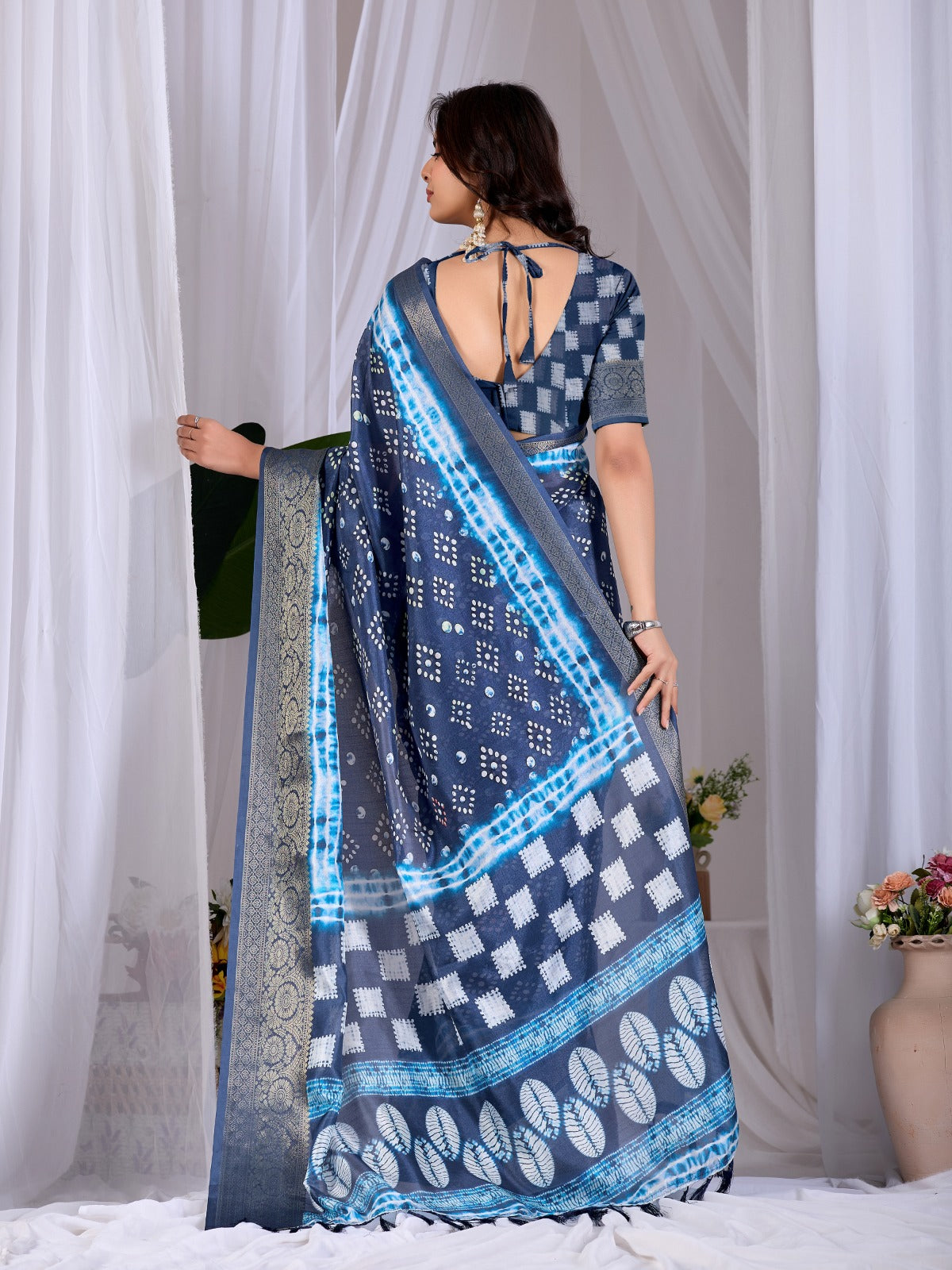 Framing Traditional Indian Craftsmanship Through Contemporary Studio Lighting and Soft Floral Accents