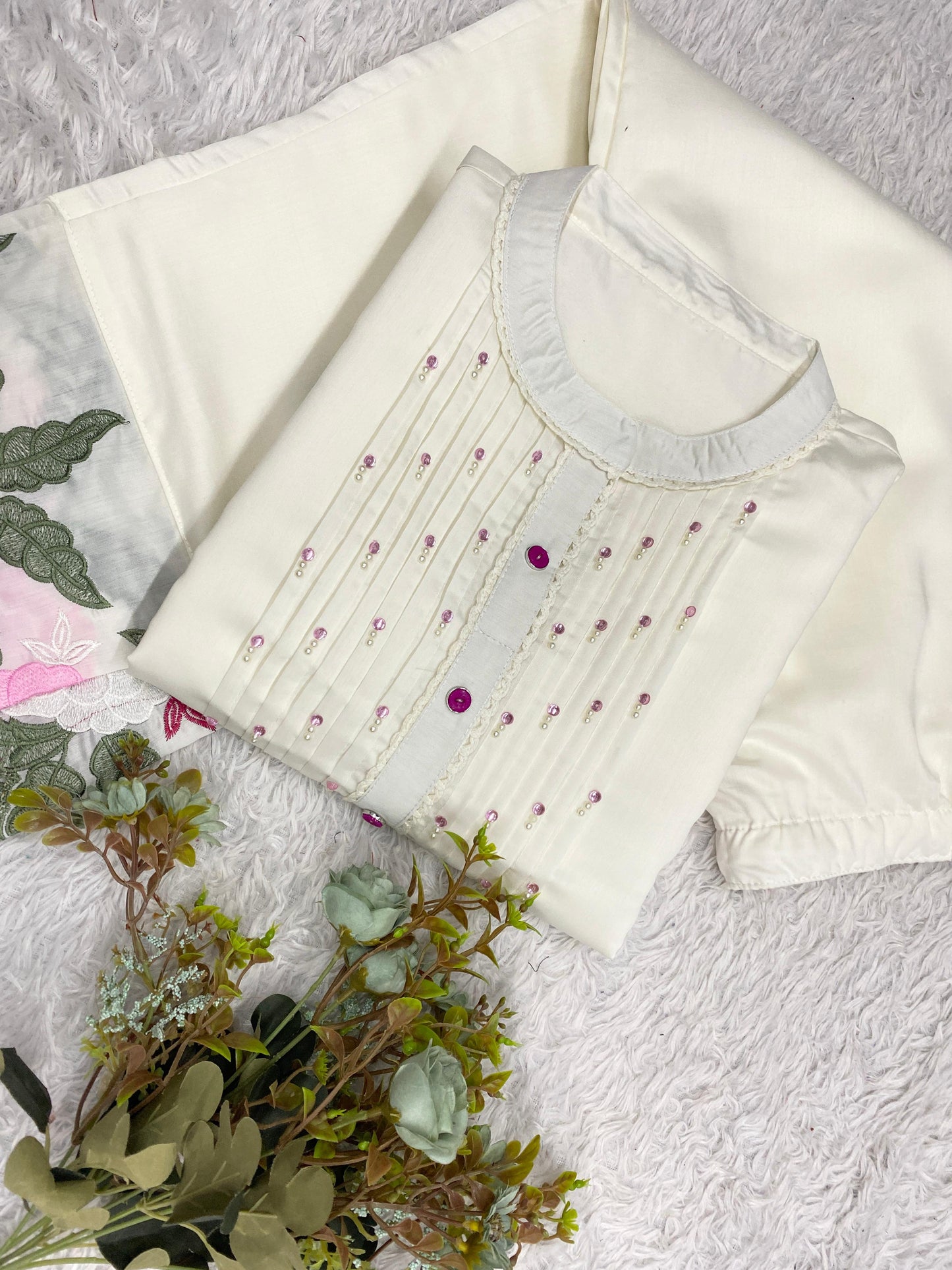 _✨ THIS SUMMER SEASON WEAR TRENDY CO-ORD SET WITH EMBROIDERY WORK✨_