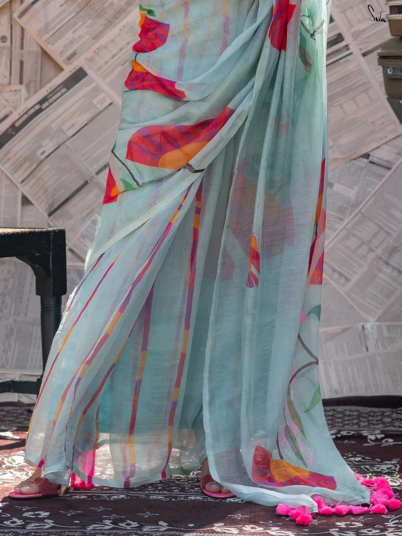 Traditional Saree with Vintage Accents