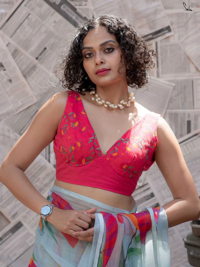 Traditional Saree with Vintage Accents