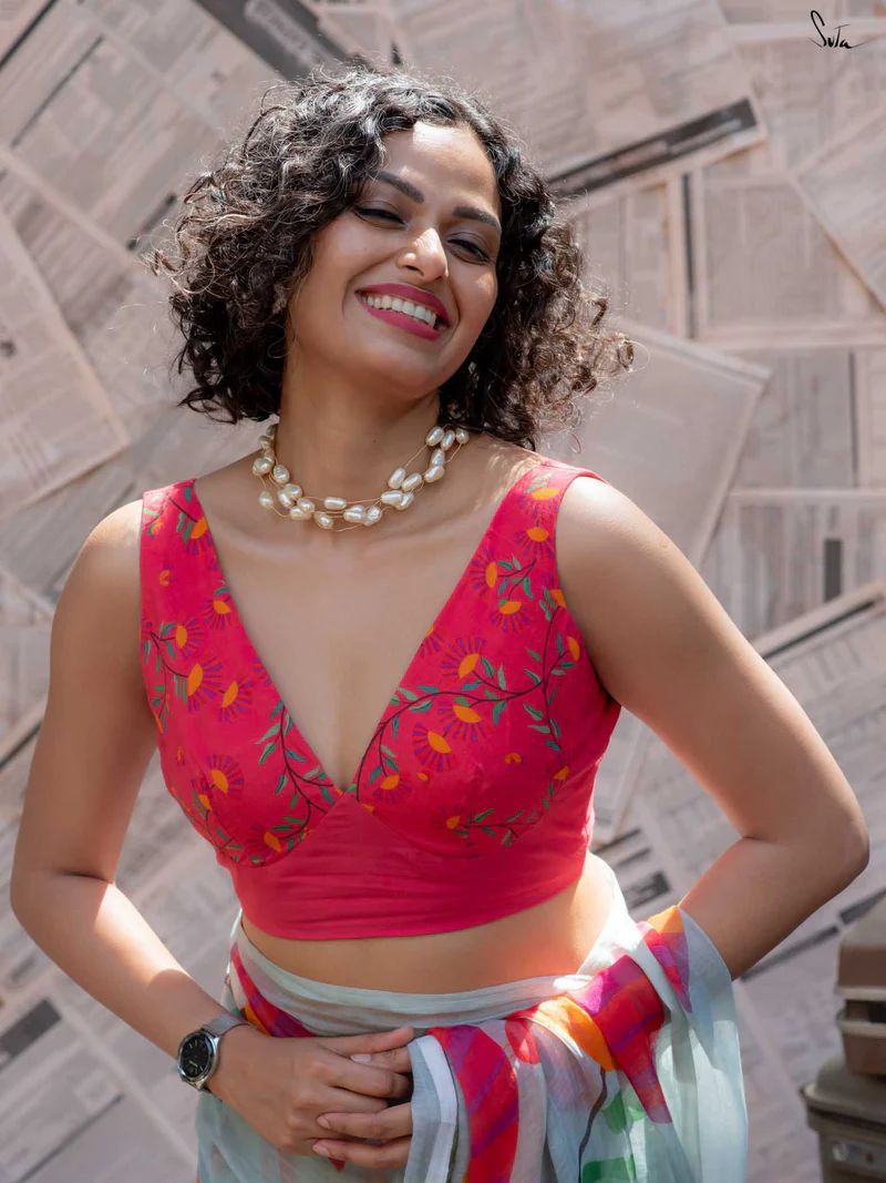 Traditional Saree with Vintage Accents