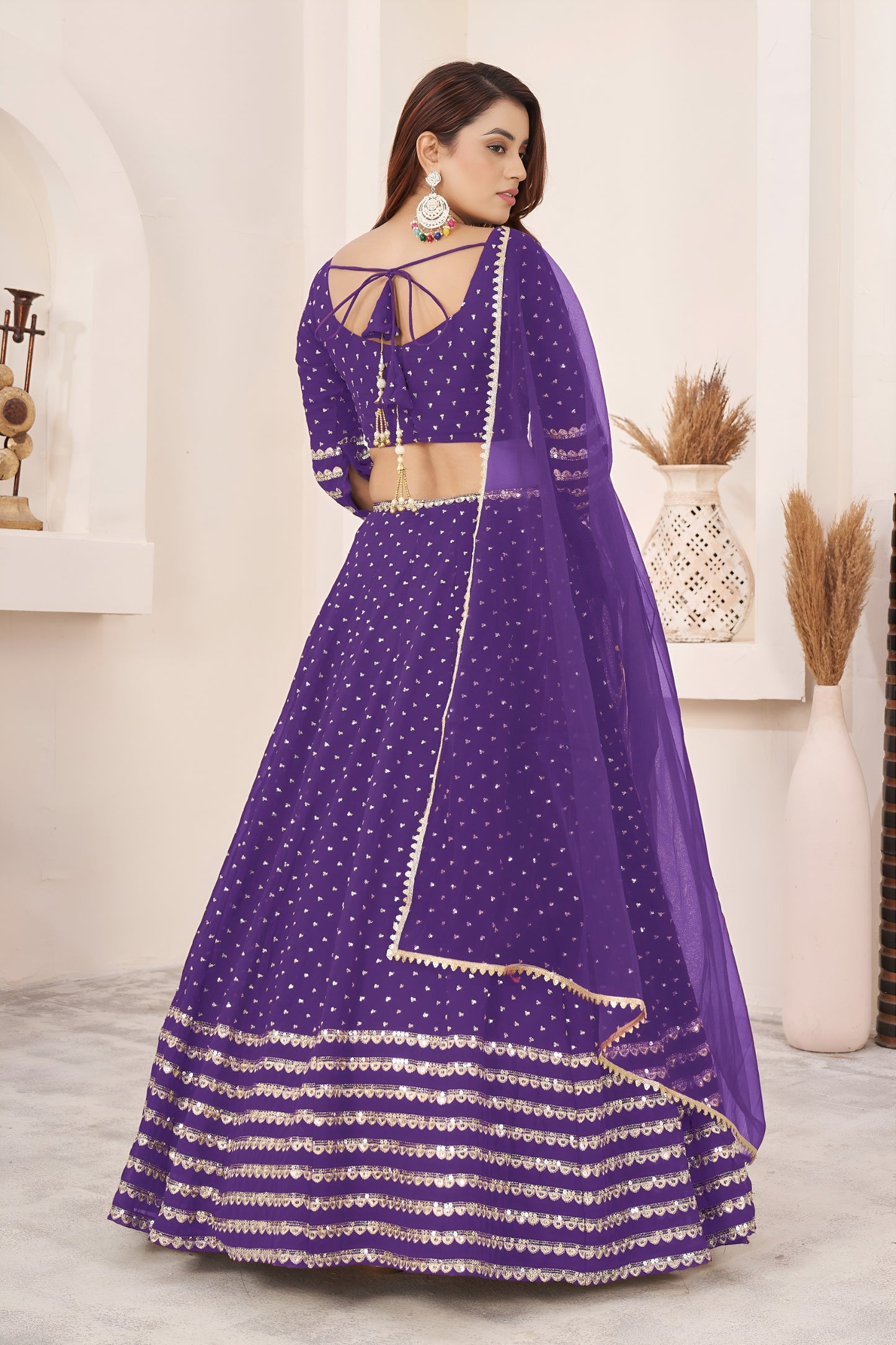 💜 Elegant Violet Lehenga Choli 💜