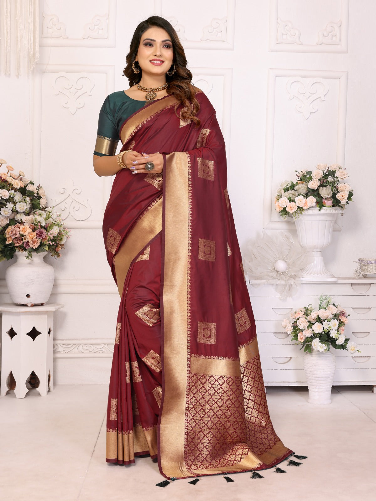 Presenting super pretty and beautiful premium Lichi soft Silk sarees!