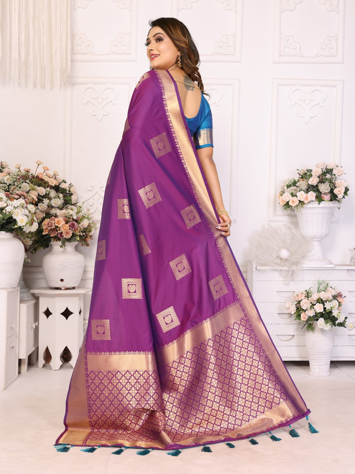 Presenting super pretty and beautiful premium Lichi soft Silk sarees!