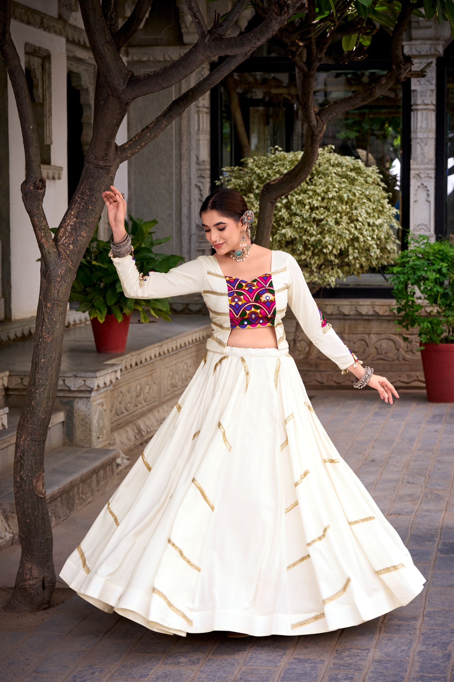 Crafted for Garba, Styled with Mirror Work