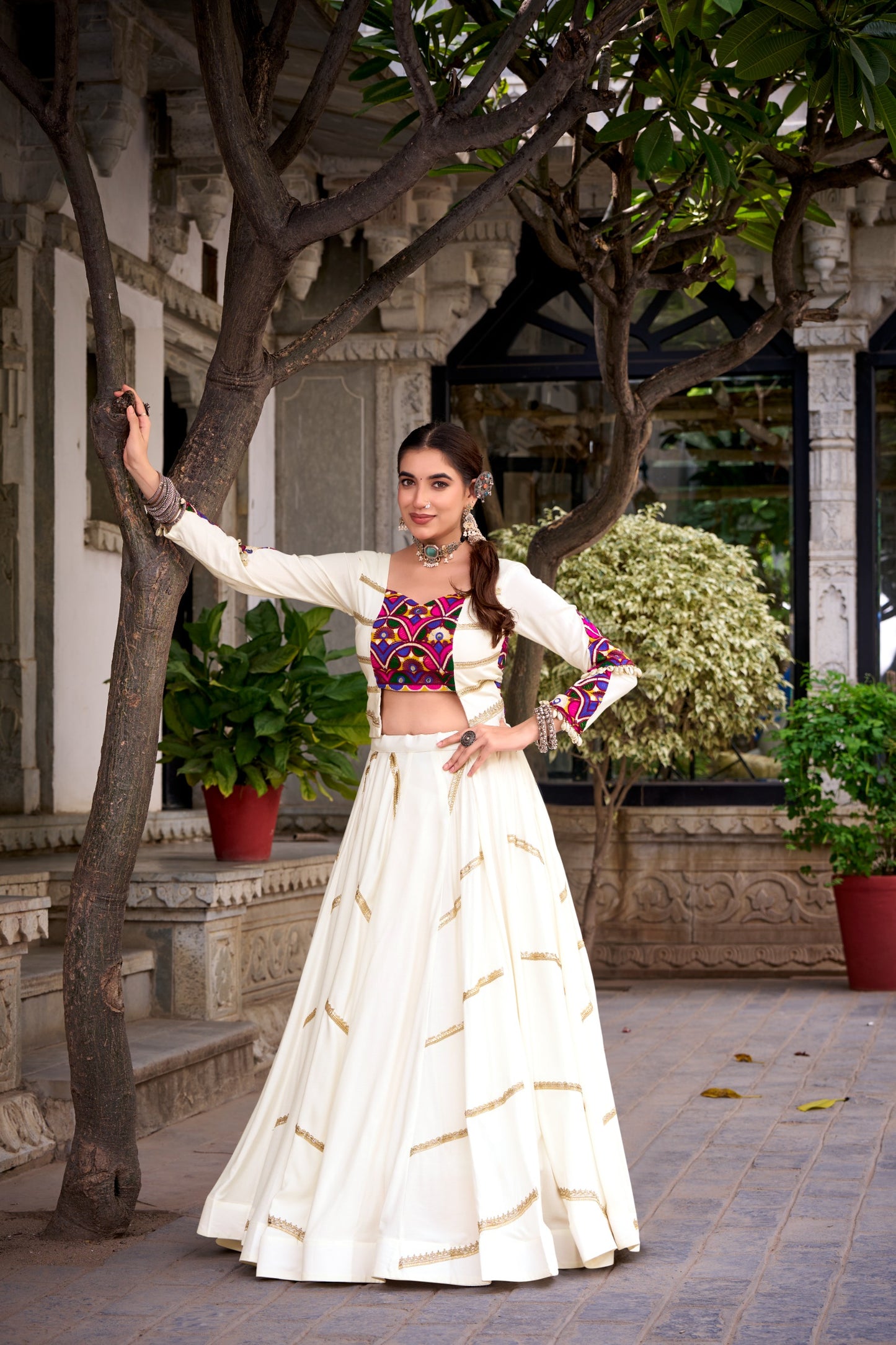Crafted for Garba, Styled with Mirror Work
