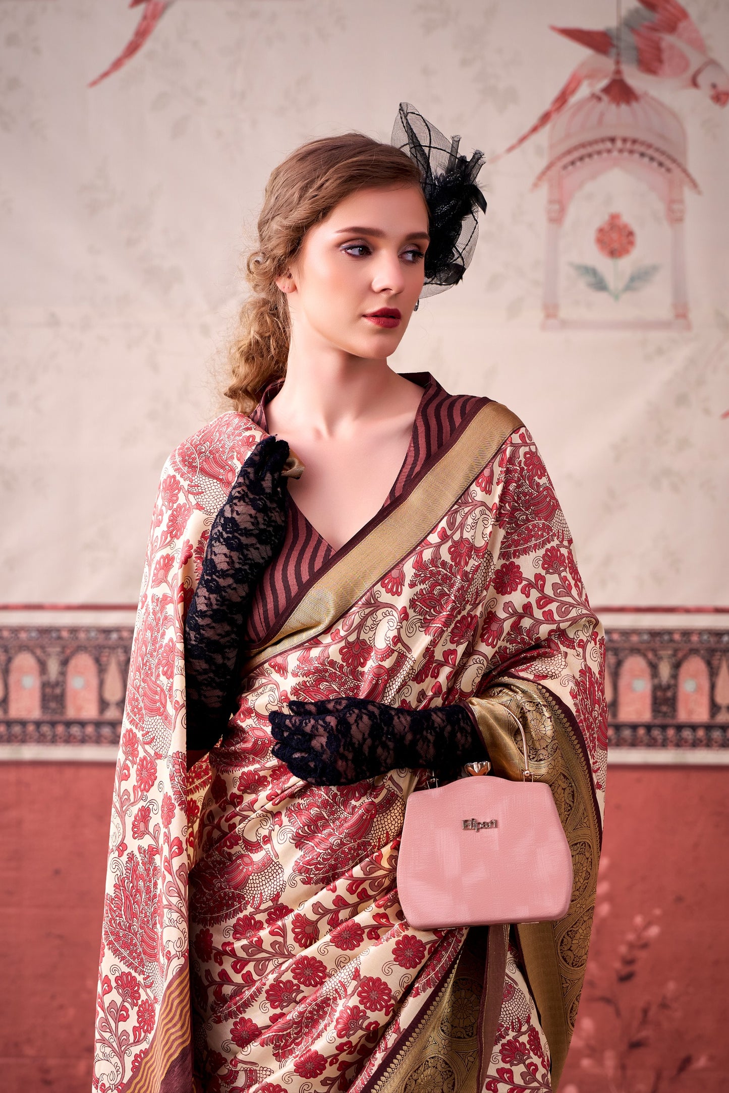 Tradition weaved in Tasar, finished with the subtle shimmer of viscose borders 🌺
