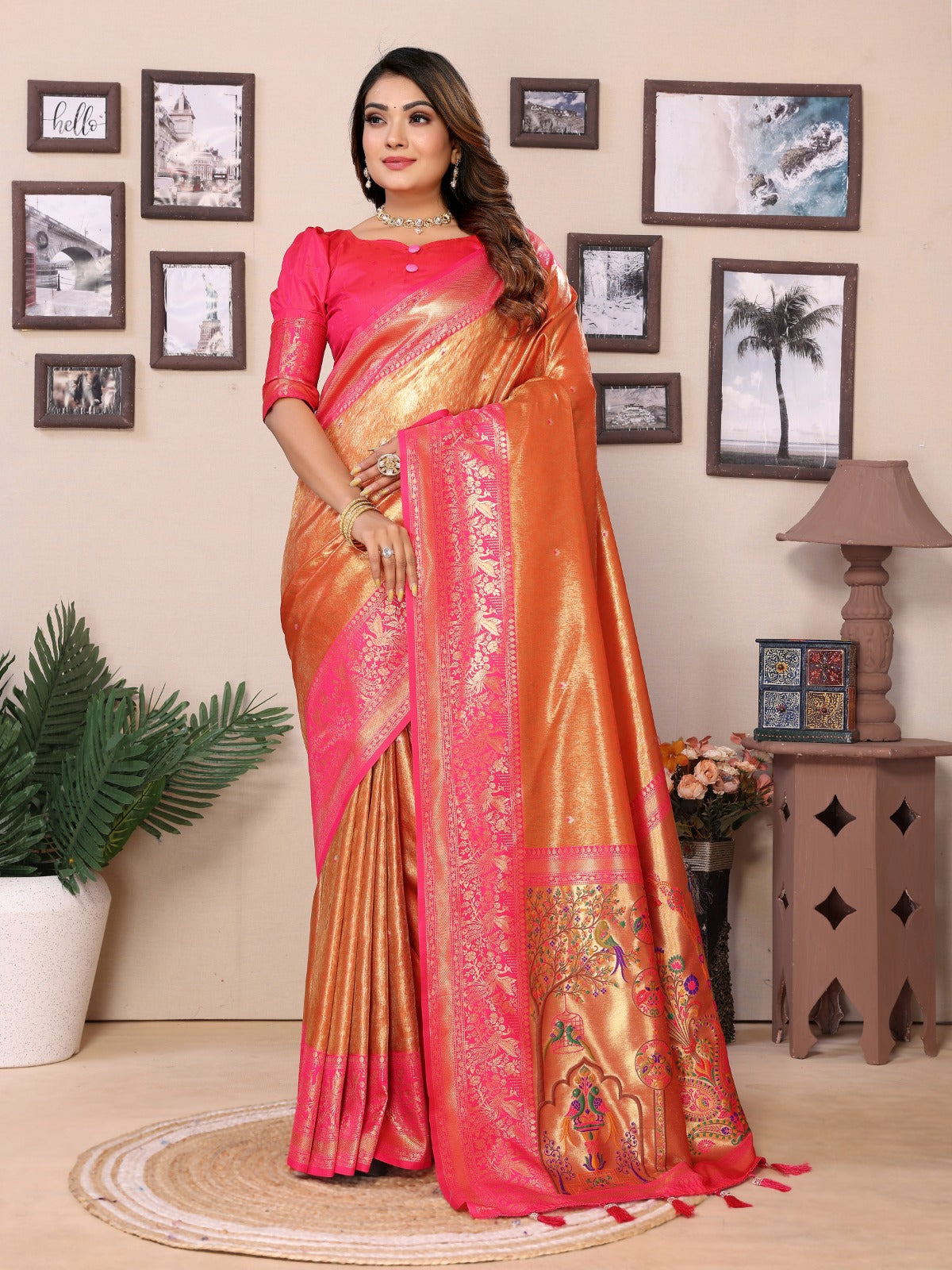 Rich and Heritage crafted creative sarees from us.