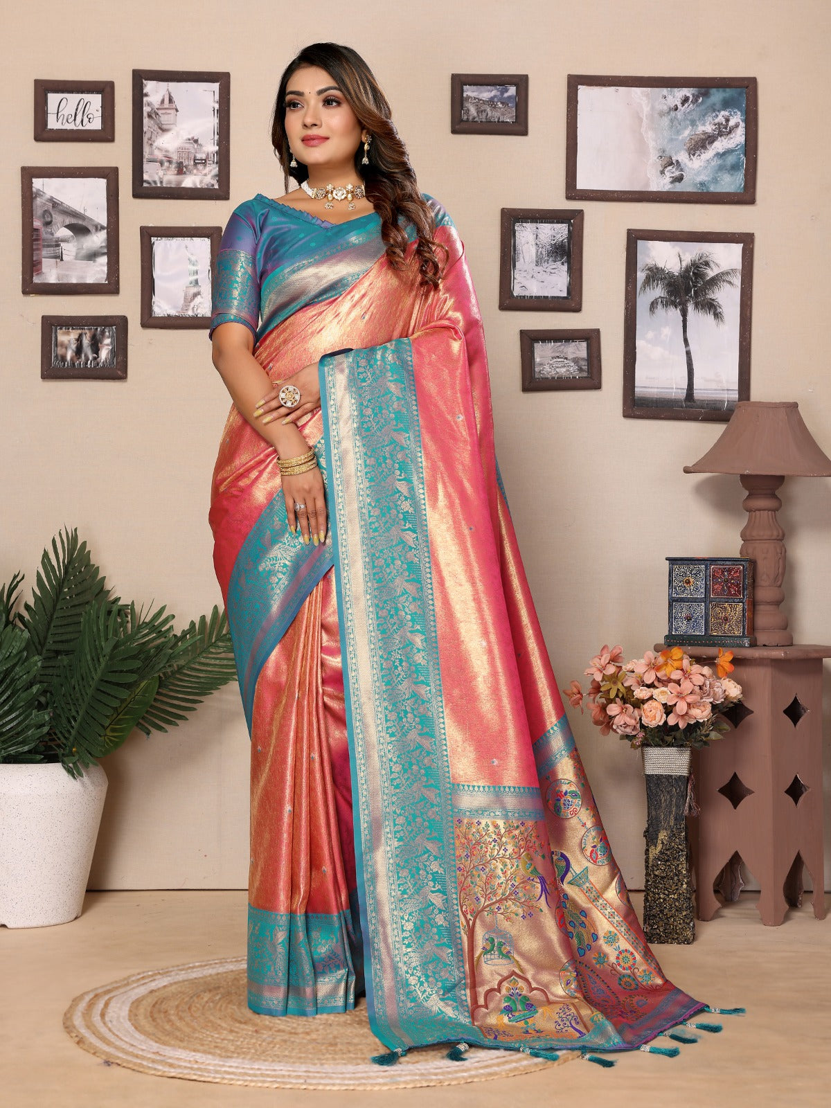 Rich and Heritage crafted creative sarees from us.