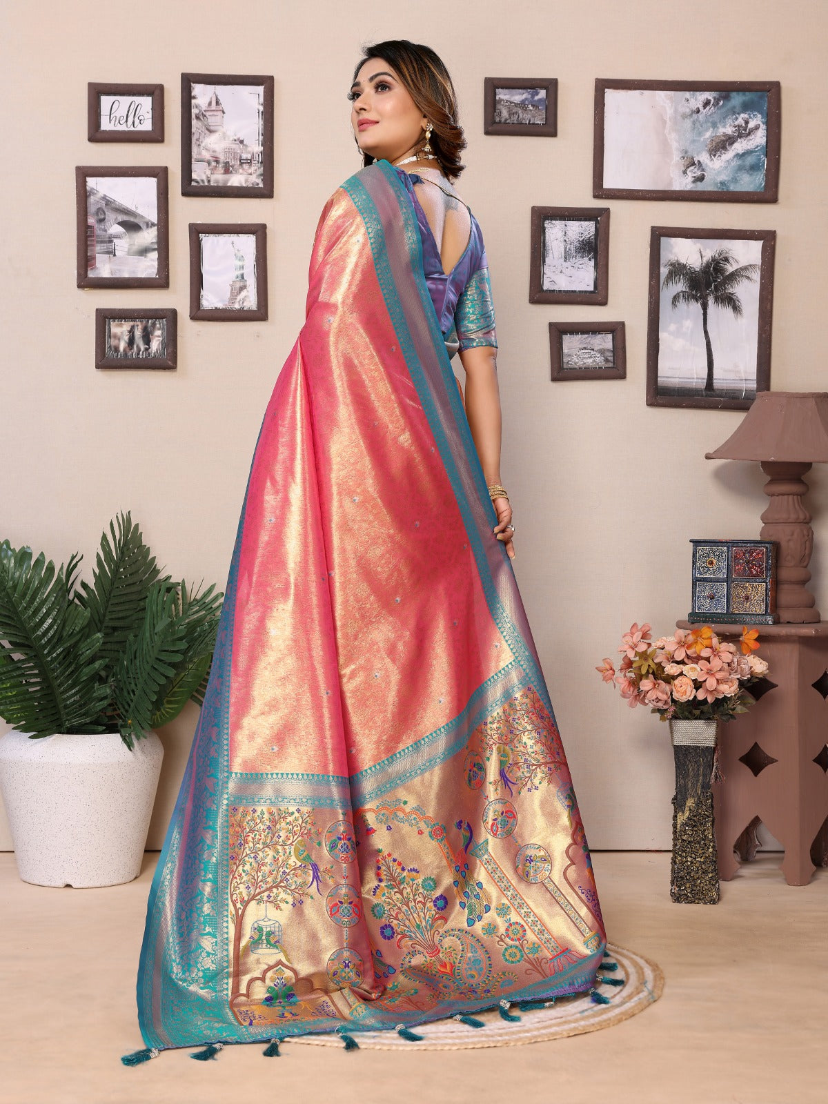 Rich and Heritage crafted creative sarees from us.