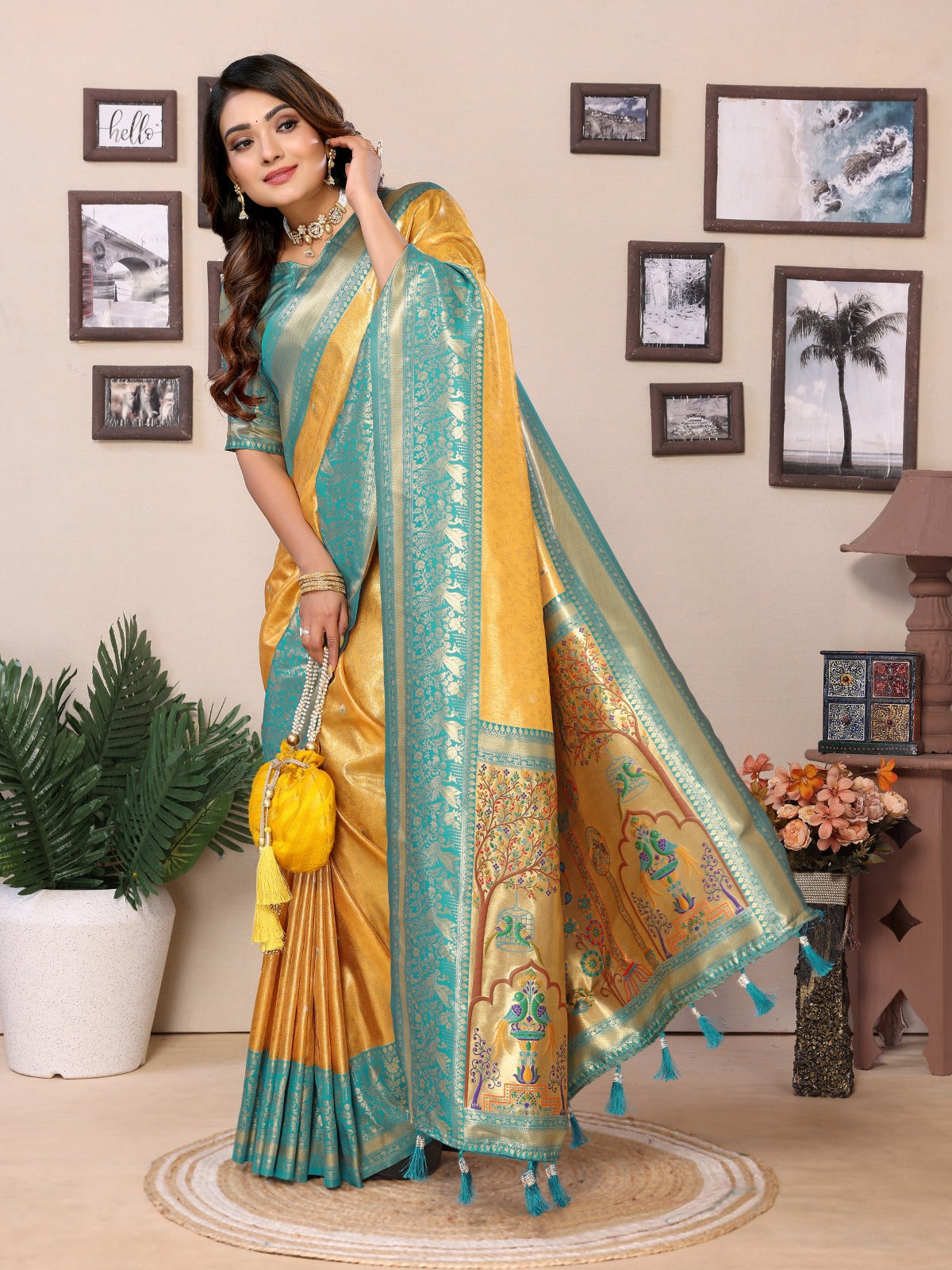 Rich and Heritage crafted creative sarees from us.