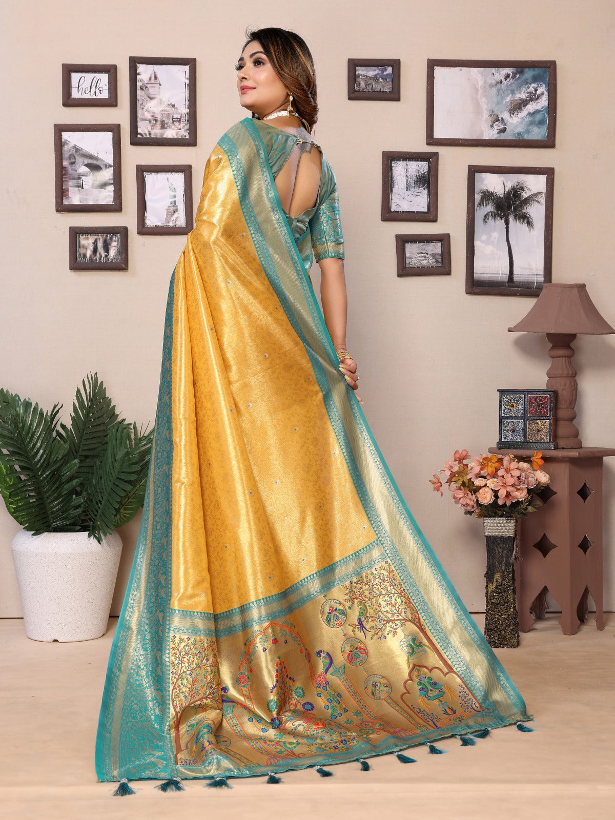 Rich and Heritage crafted creative sarees from us.
