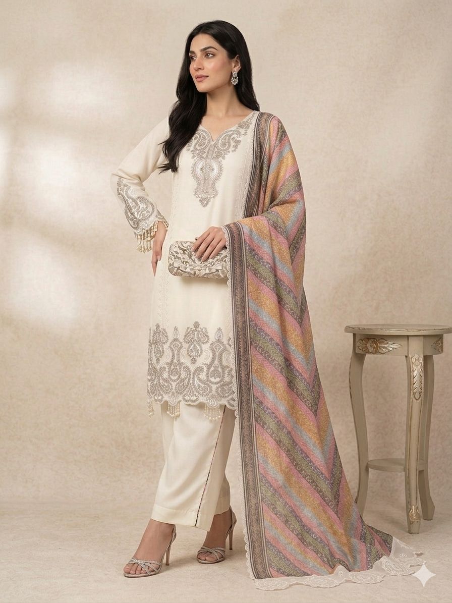 ✨ THIS WEDDING SEASON WEAR OUR BEAUTIFUL SEQUENCE EMBROIDERED TOP , PLAZZO WITH DUPATTA ✨