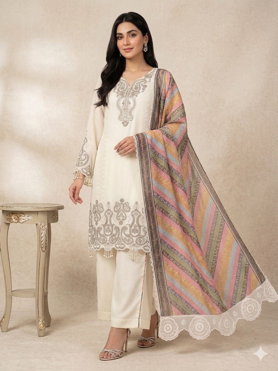 ✨ THIS WEDDING SEASON WEAR OUR BEAUTIFUL SEQUENCE EMBROIDERED TOP , PLAZZO WITH DUPATTA ✨