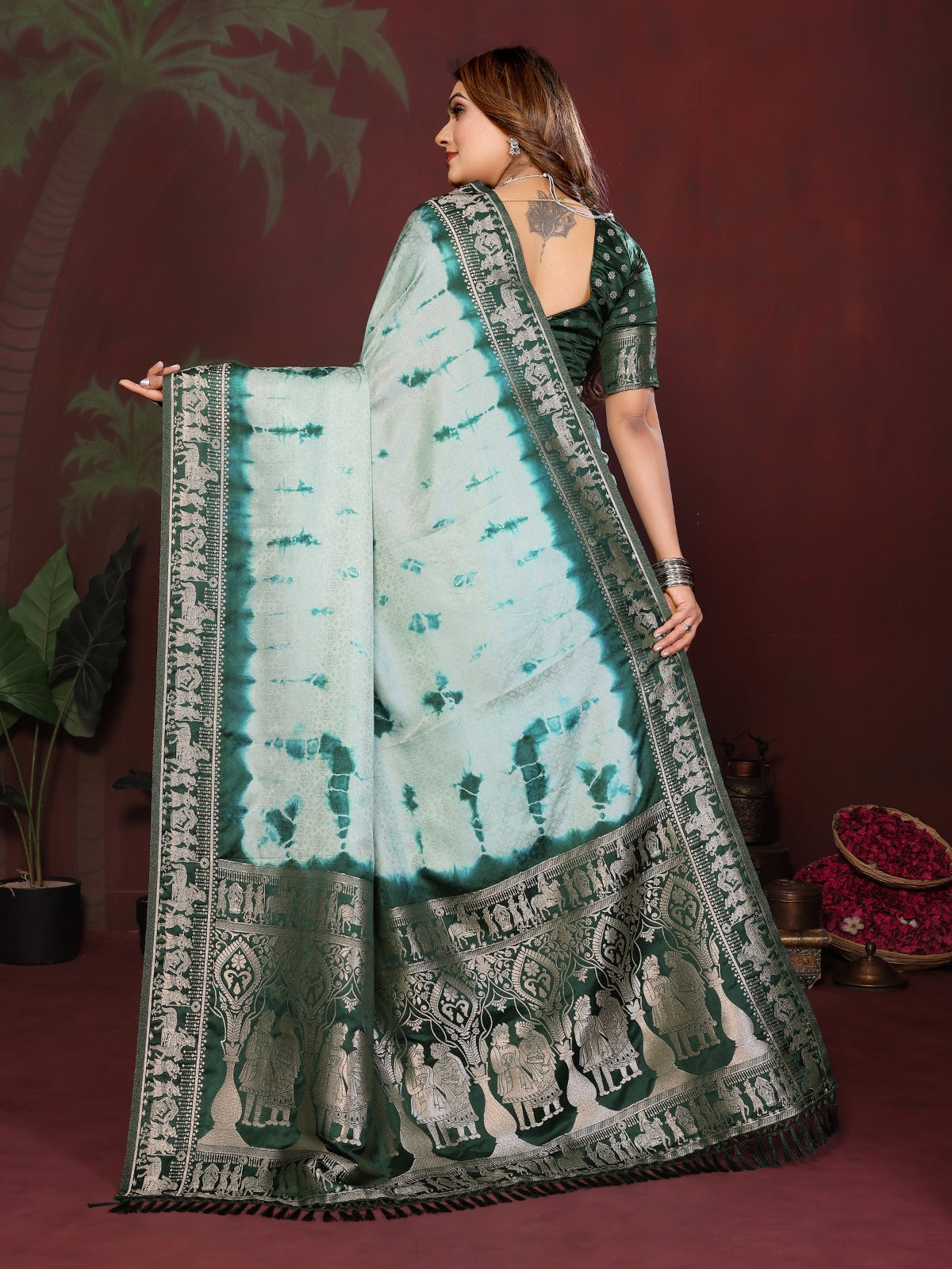 ☘️Too Pretty And Beautiful Original Sibory With Bandhej For Boutique Series ☘️