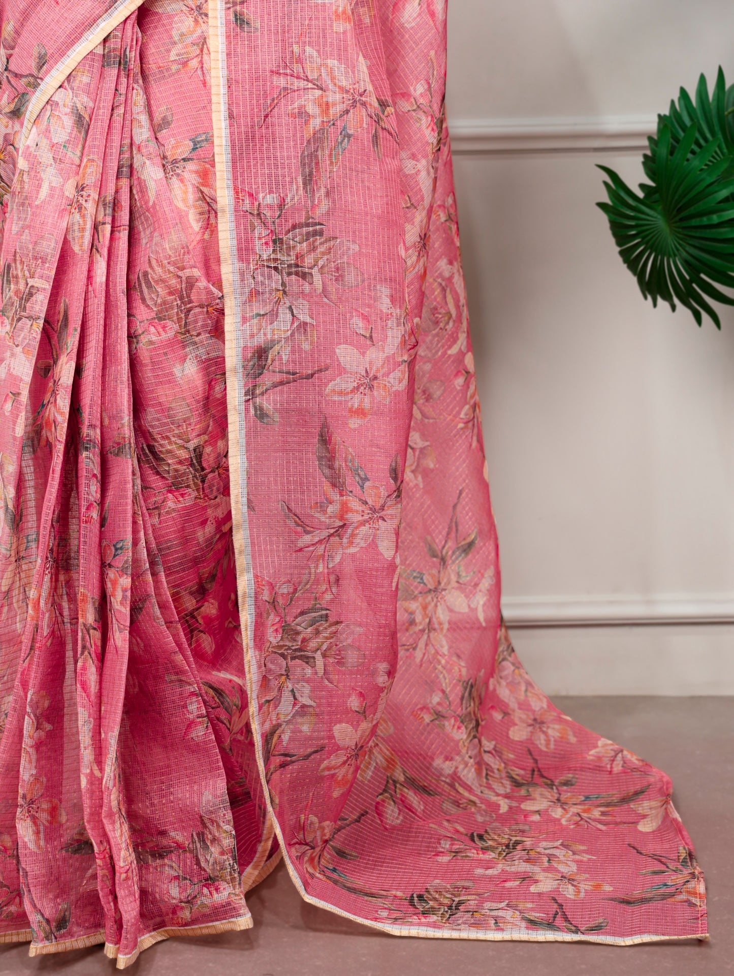 A Kota Doria saree designed to keep you stylish, confident, and graceful wherever you go.