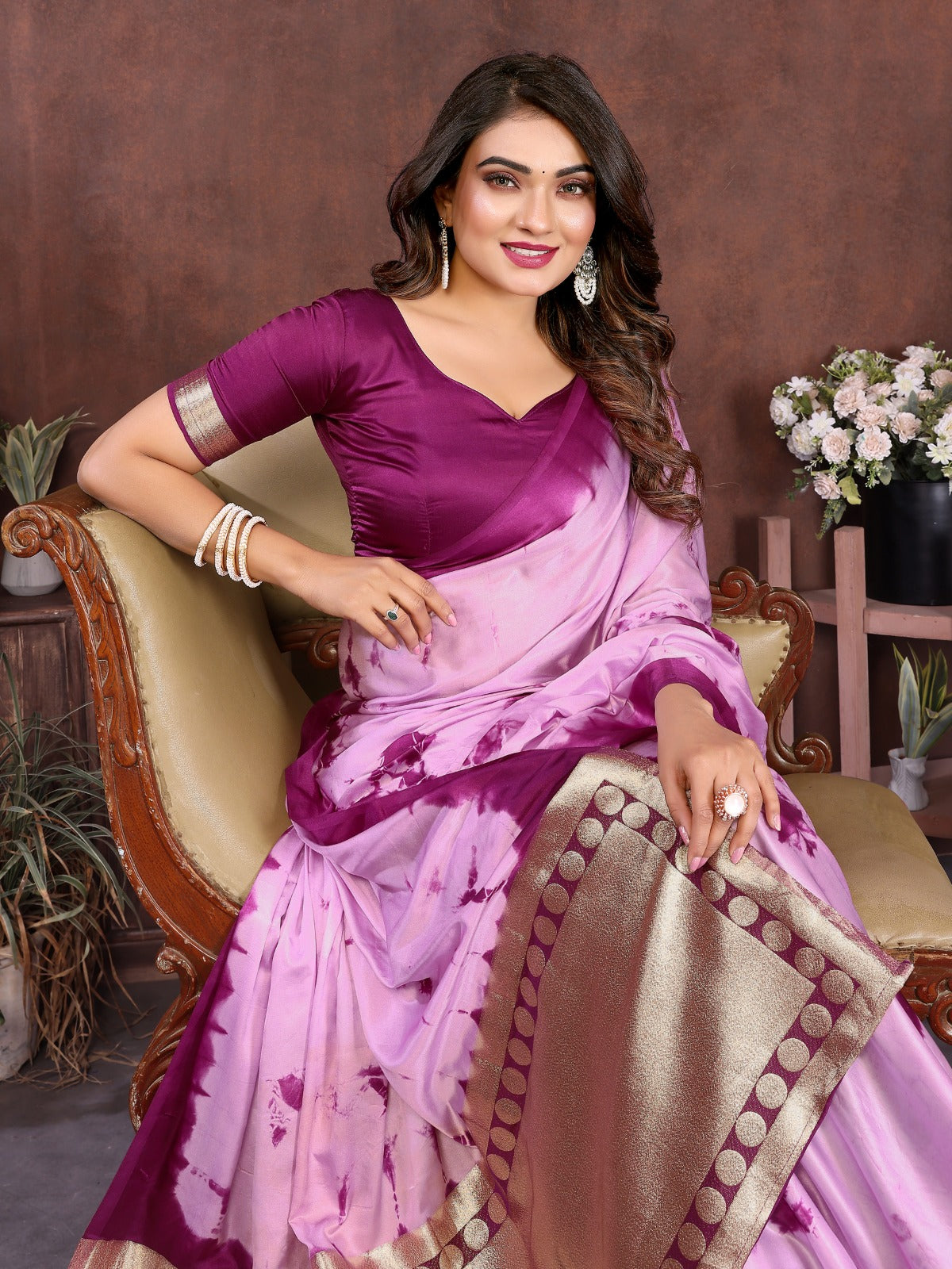 ☘️Too Pretty And Beautiful Original Hand Made Sibory Soft Satin Silk With Lagdi Patta Sarees For Boutique Series ☘️