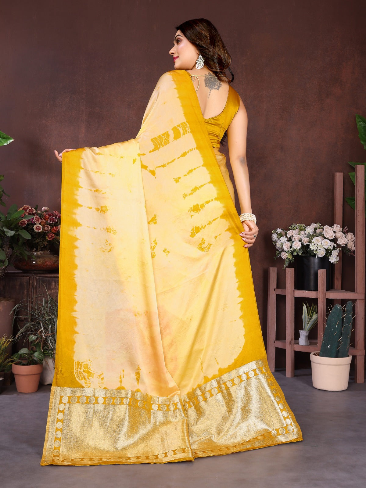☘️Too Pretty And Beautiful Original Hand Made Sibory Soft Satin Silk With Lagdi Patta Sarees For Boutique Series ☘️