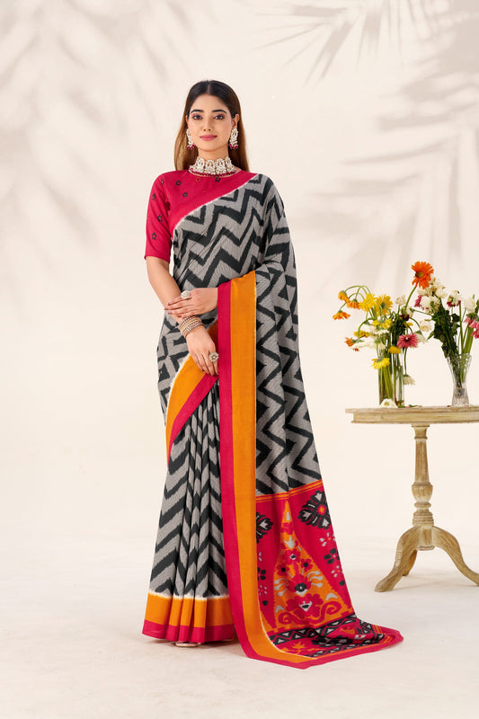 Zigzag weaves, tasar silk, and a drape that makes every moment elegant 🪸