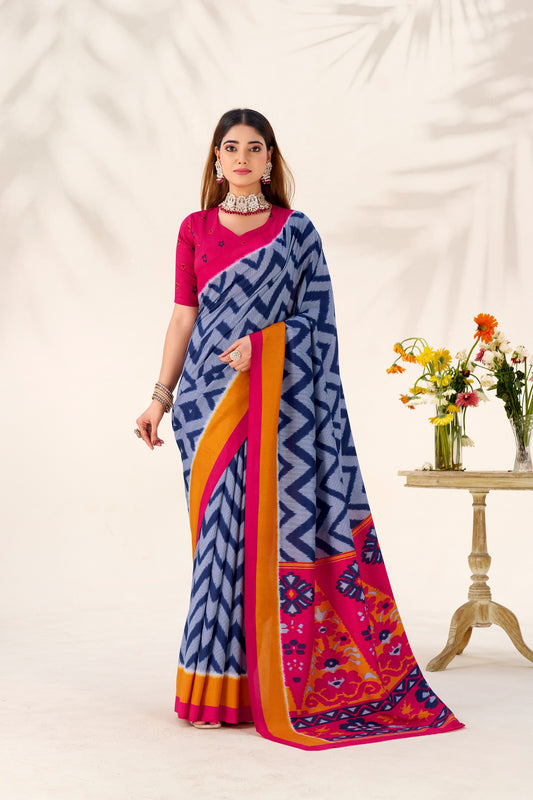 Zigzag weaves, tasar silk, and a drape that makes every moment elegant 🪸