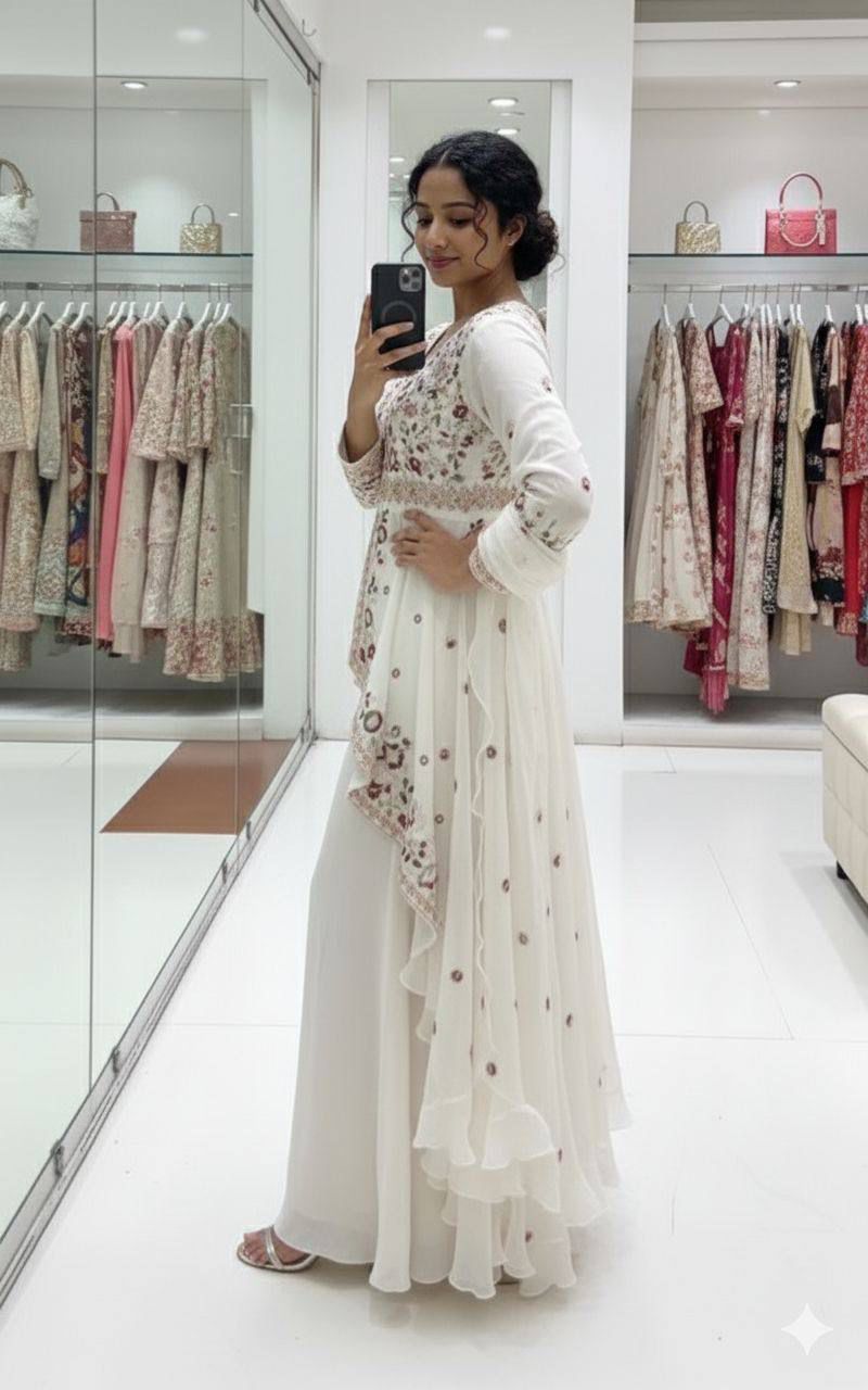 ✨ EXCLUSIVE AND TRENDY FOR WEDDING SEASON OUR SEQUENCE EMBROIDERED TOP, PLAZZO AND DUPATTA✨