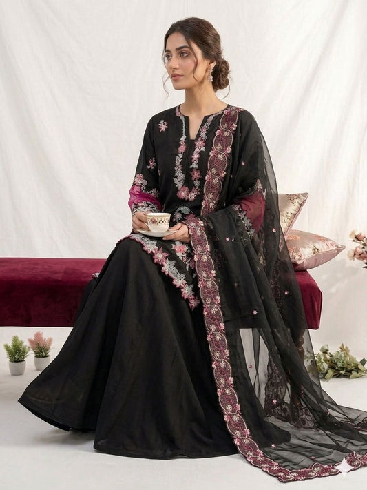 ✨ THIS WEDDING SEASON WEAR OUR BEAUTIFUL SEQUENCE EMBROIDERED WITH CUT WORKED TOP , PLAZZO WITH DUPATTA ✨