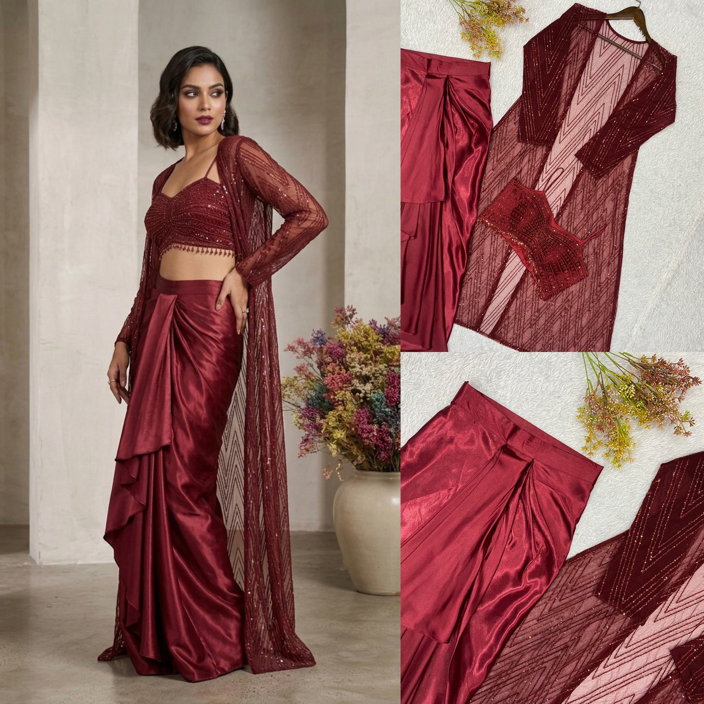 REAL MODLING OF PARTY WEAR WESTERN PAIR
