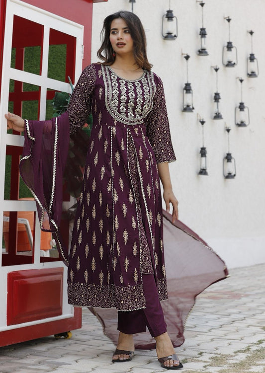 Presenting New Reyon beautiful suit set and duppta