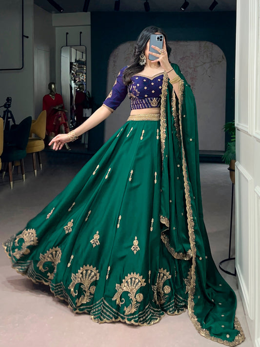 Rangoli silk fabric is a stylish synthetic silk-like fabric that gives a rich, traditional, and festive royal look without being too heavy ✨