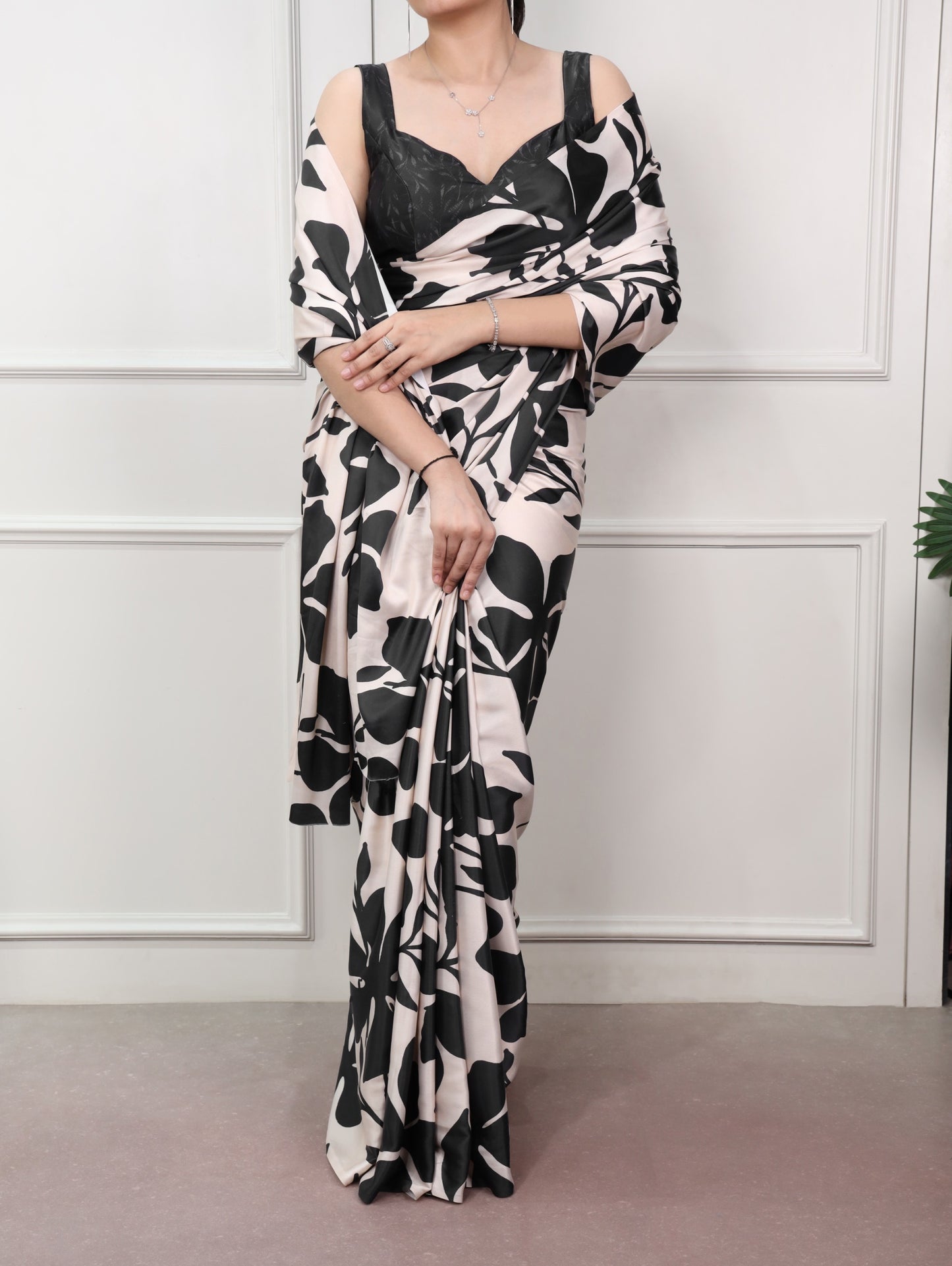 Satin silk saree – for the days you want to look effortlessly stunning