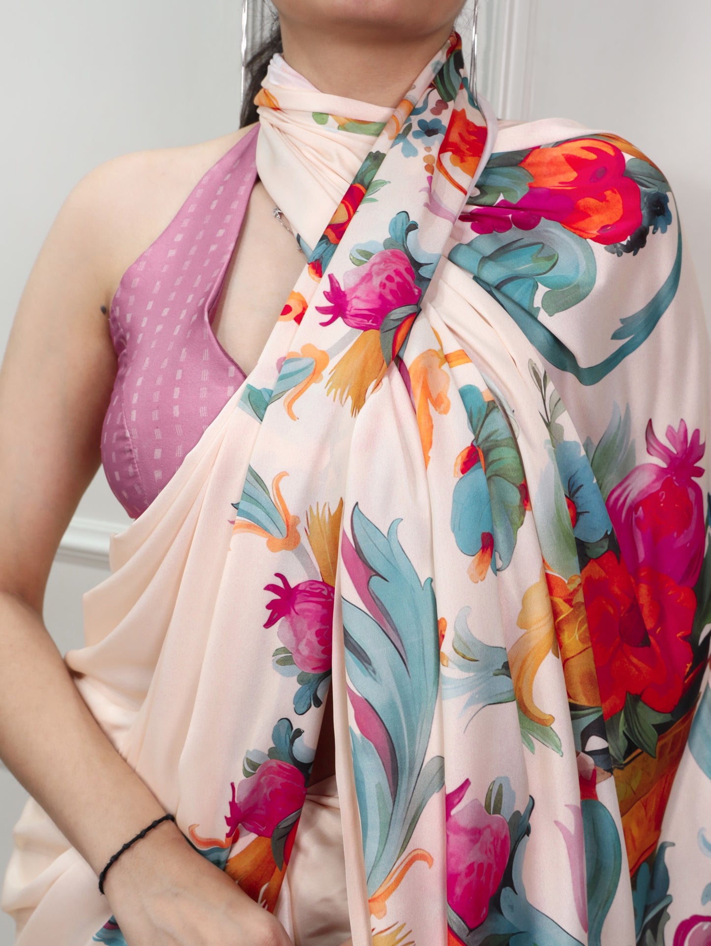 Satin silk saree – for the days you want to look effortlessly stunning