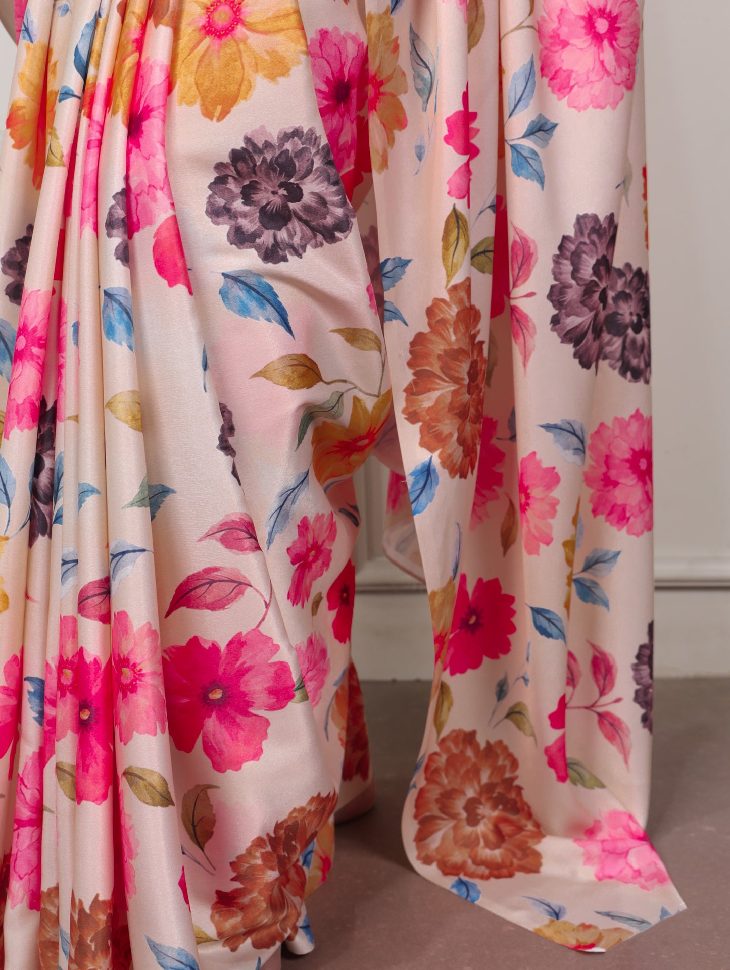 Satin silk saree – for the days you want to look effortlessly stunning