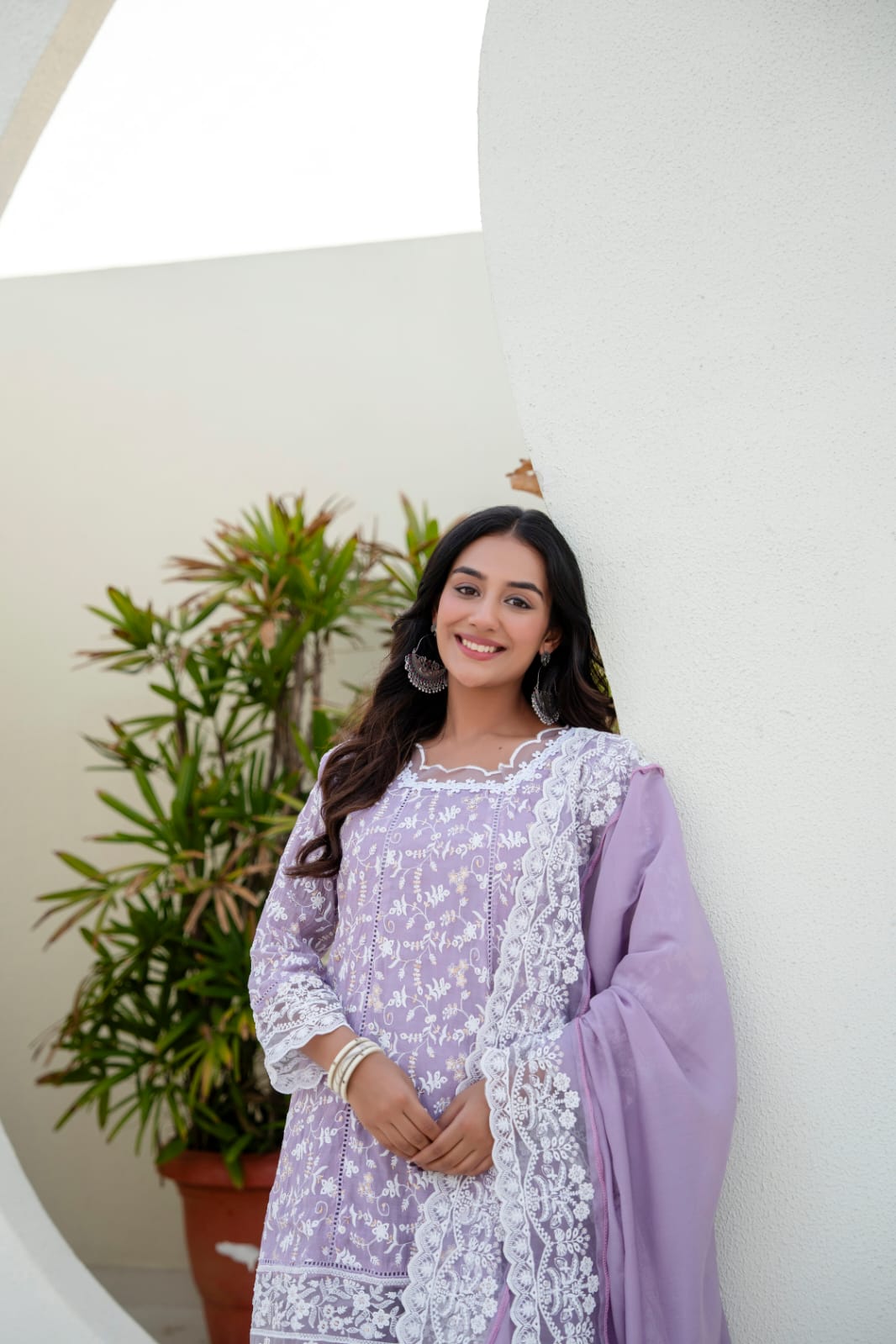 Women's Kurti Palazzo Set in Assorted Colors Mal Cotton with Sequin Embroidery and Four-Side Embroidered Dupatta