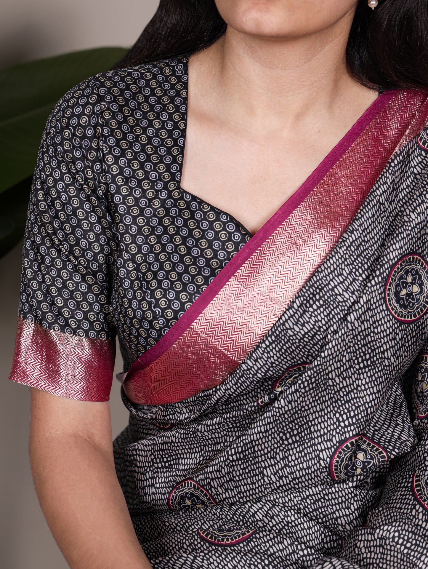 Experience the natural charm of pure Tasar silk, known for its rich texture and graceful fall 🍁