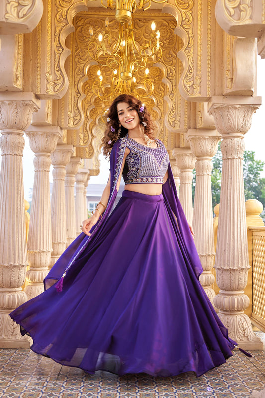 Women's Lehenga Choli Catalog Set in Assorted Colors Pure Rangoli Silk with Moti and Sequin Work