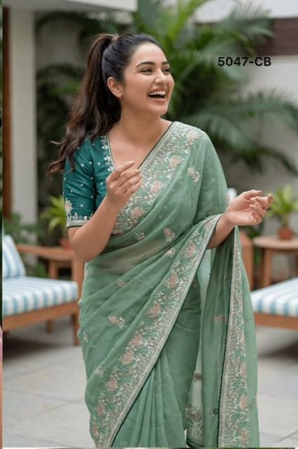 Full Heavy Multicoloured Thread saree