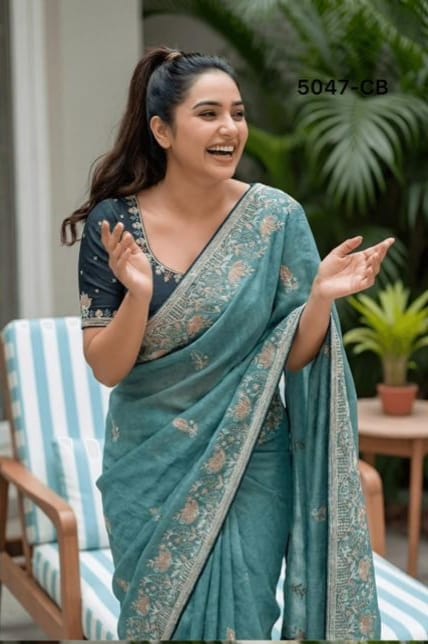 Full Heavy Multicoloured Thread saree