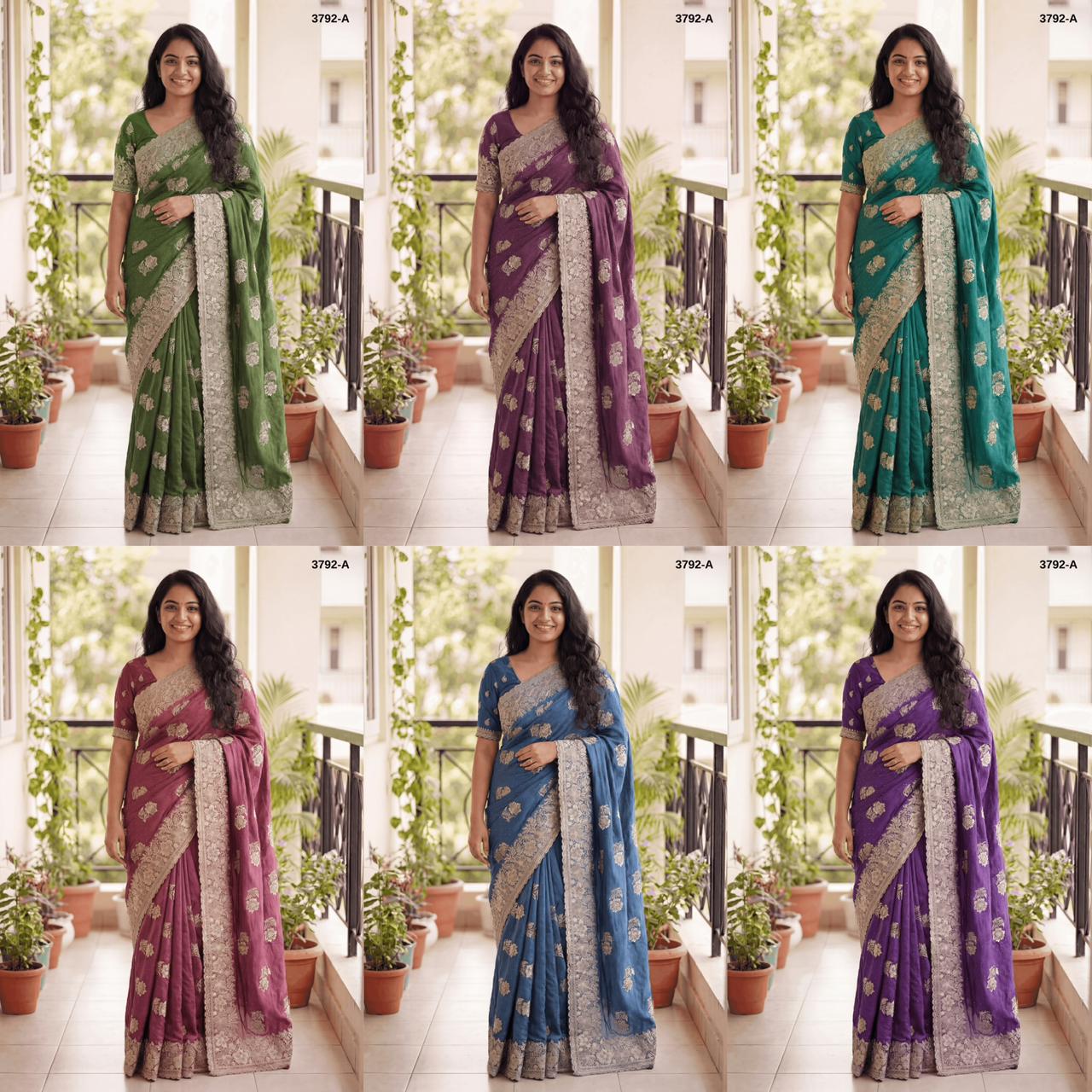 Fancy Silver Zari Embroidery saree wholesale saree suppliers