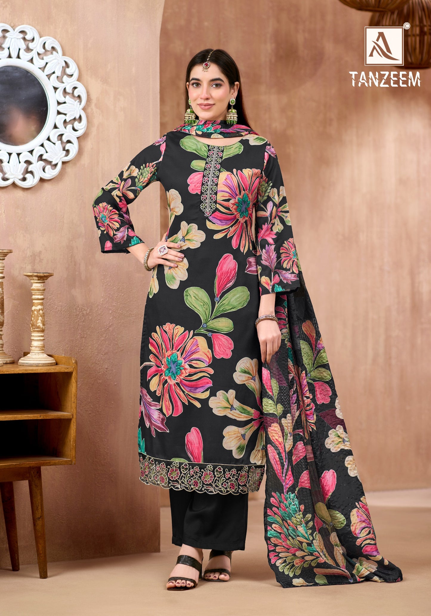 Zam Cotton Digital Print With Fancy Embroidery Work salwar kameez wholesale salwar kameez supplier