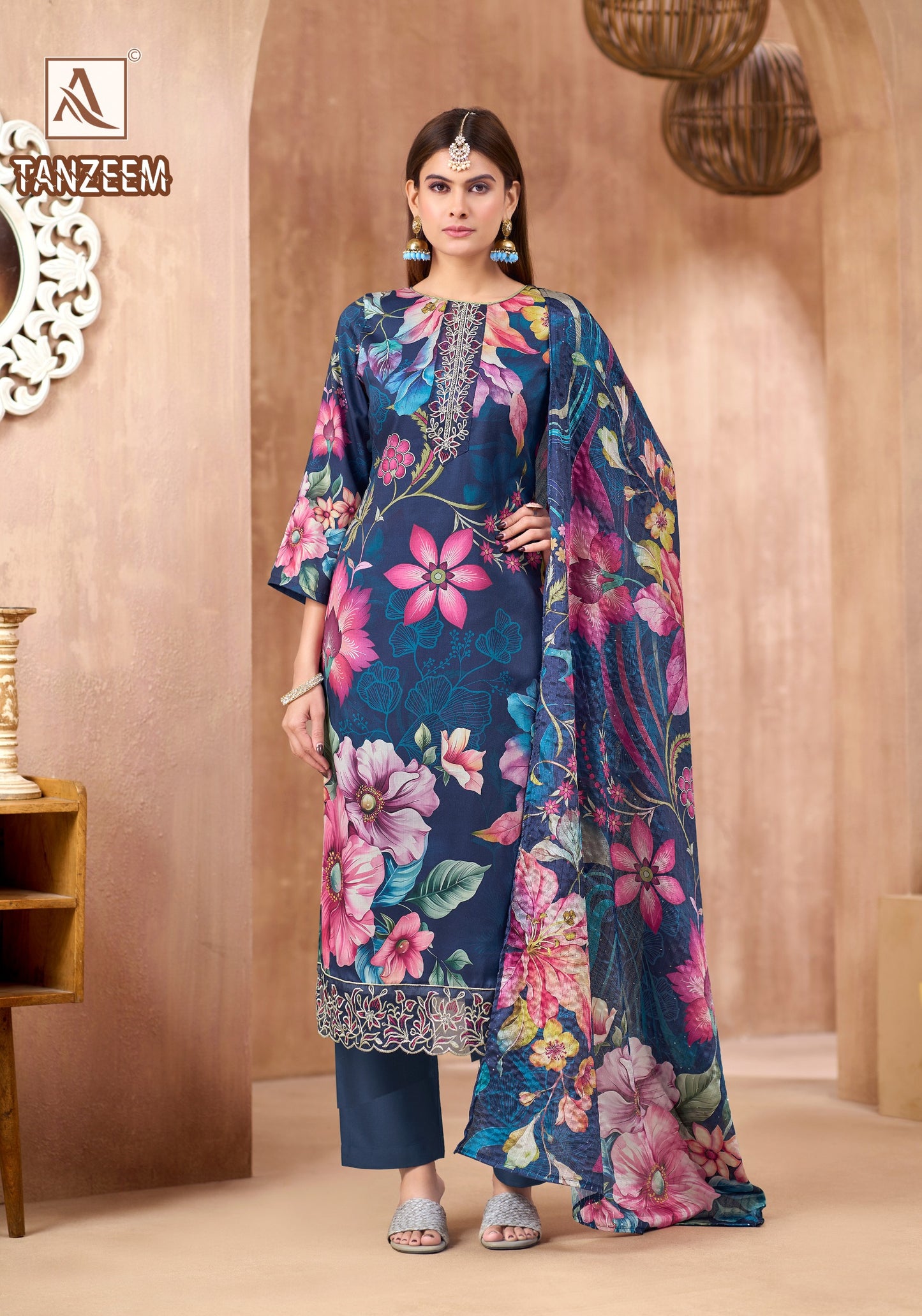 Zam Cotton Digital Print With Fancy Embroidery Work salwar kameez wholesale salwar kameez supplier