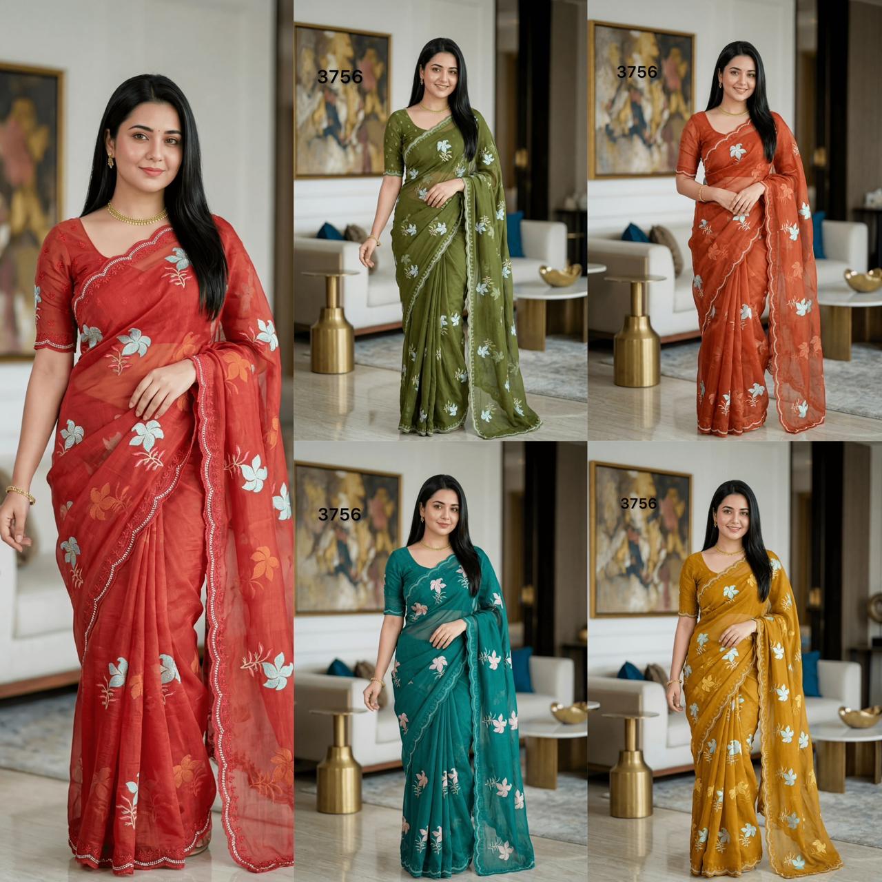 Light Weight Thread saree wholesale saree supplier