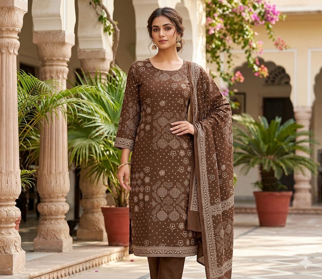 Pure Cotton Discharge print kurti