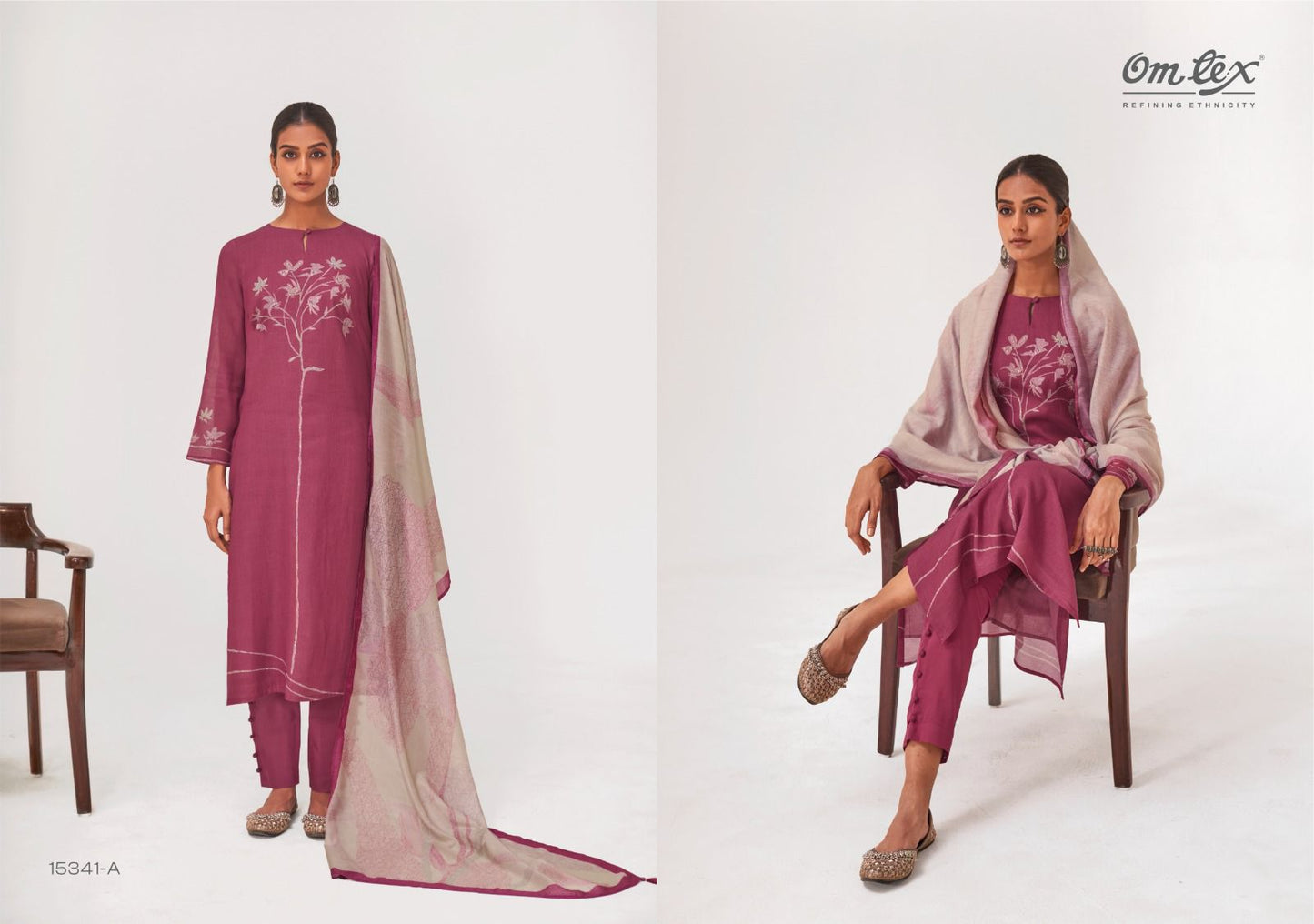 MAL CHANDERI SILK DIGITAL PRINT WITH HANDWORK of SALWAR KAMEEZ