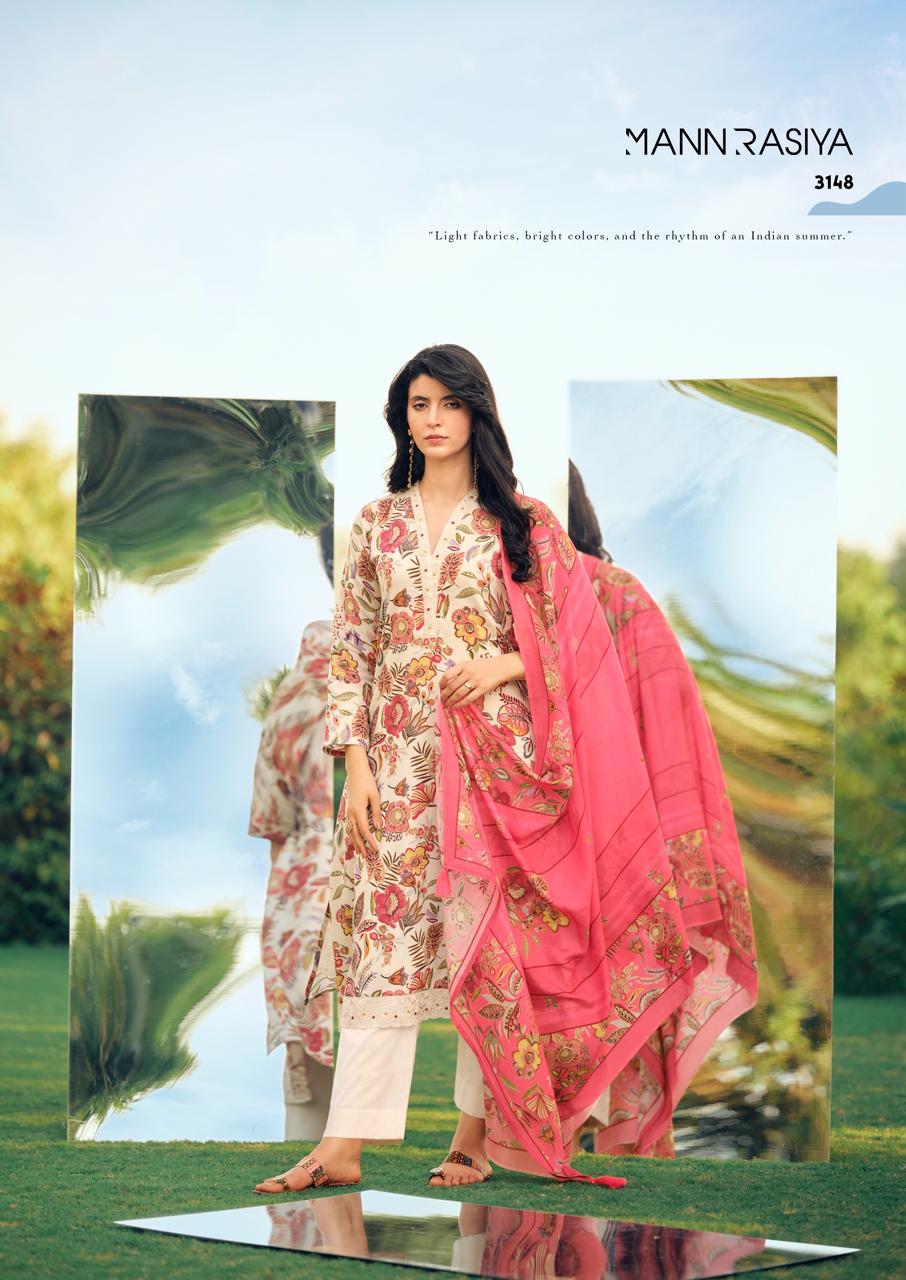 PURE JAAM COTTON DIGITAL PRINT WITH FANCY WORK SALWAR KAMEEZ